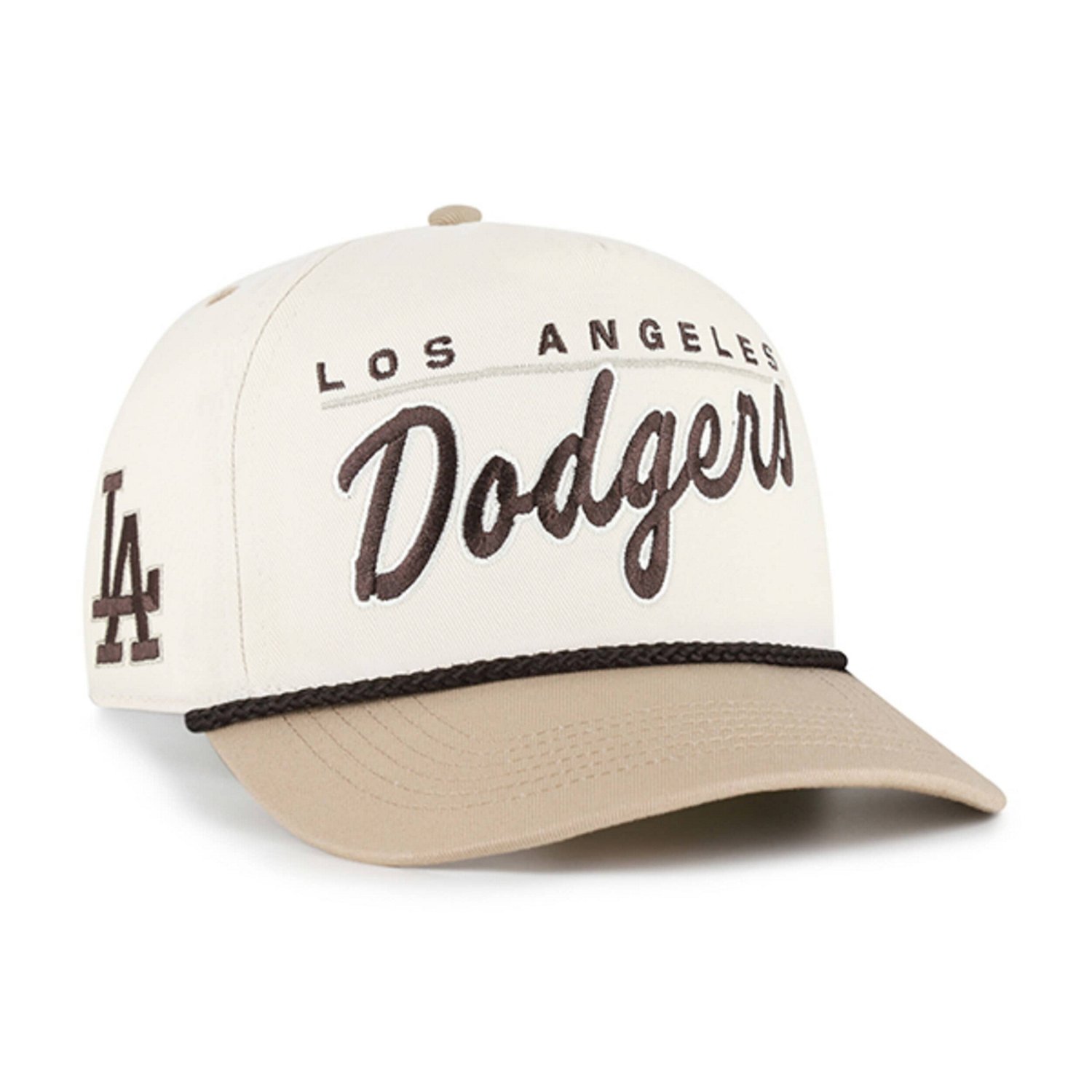 '47 Tan Los Angeles Dodgers Neutral Terrain Hitch Rope Adjustable Hat