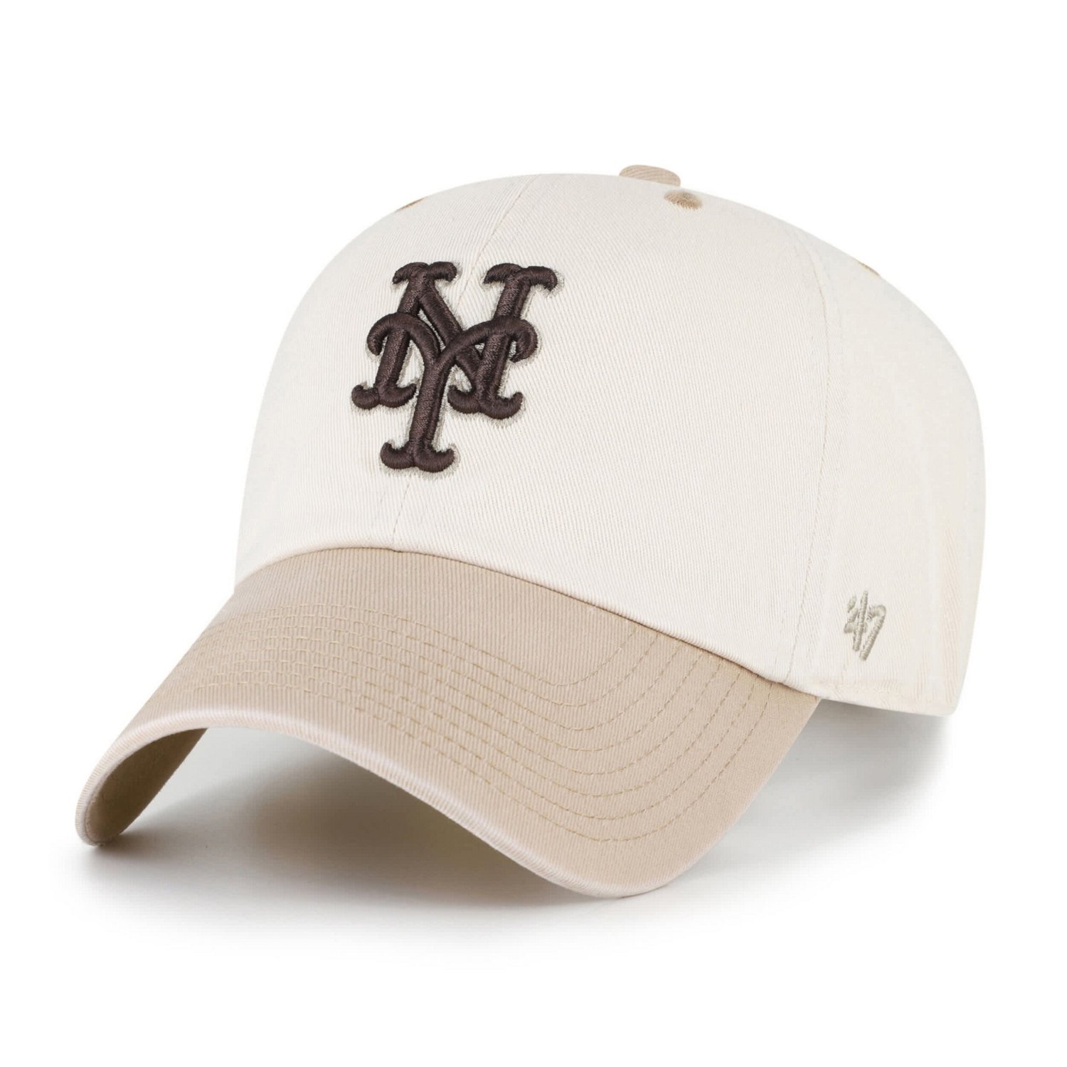 '47 Tan New York Mets Neutral Terrain Clean Up Adjustable Hat
