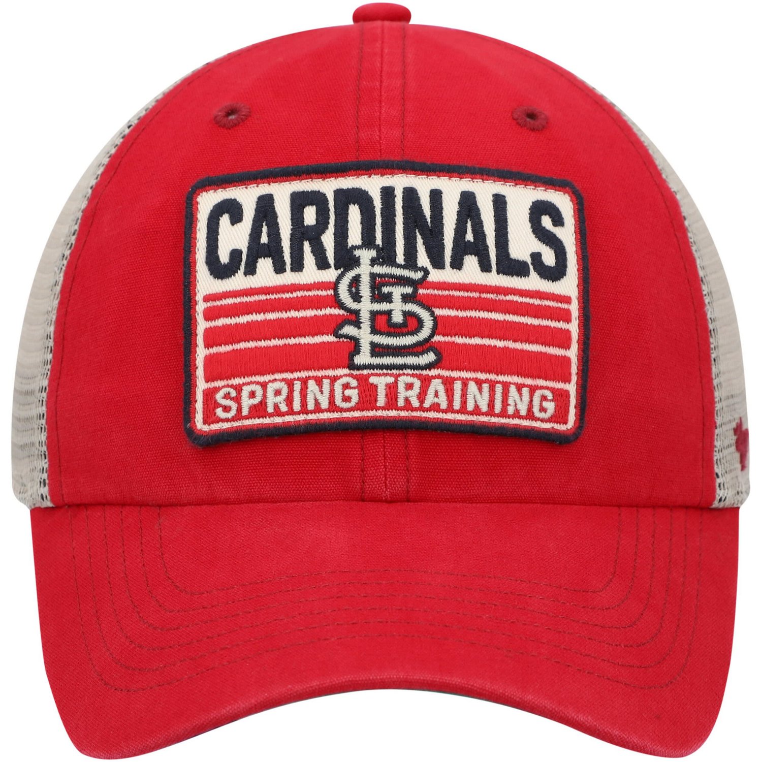 '47 Tan St Louis Cardinals Four Stroke Clean Up Trucker Snapback Hat