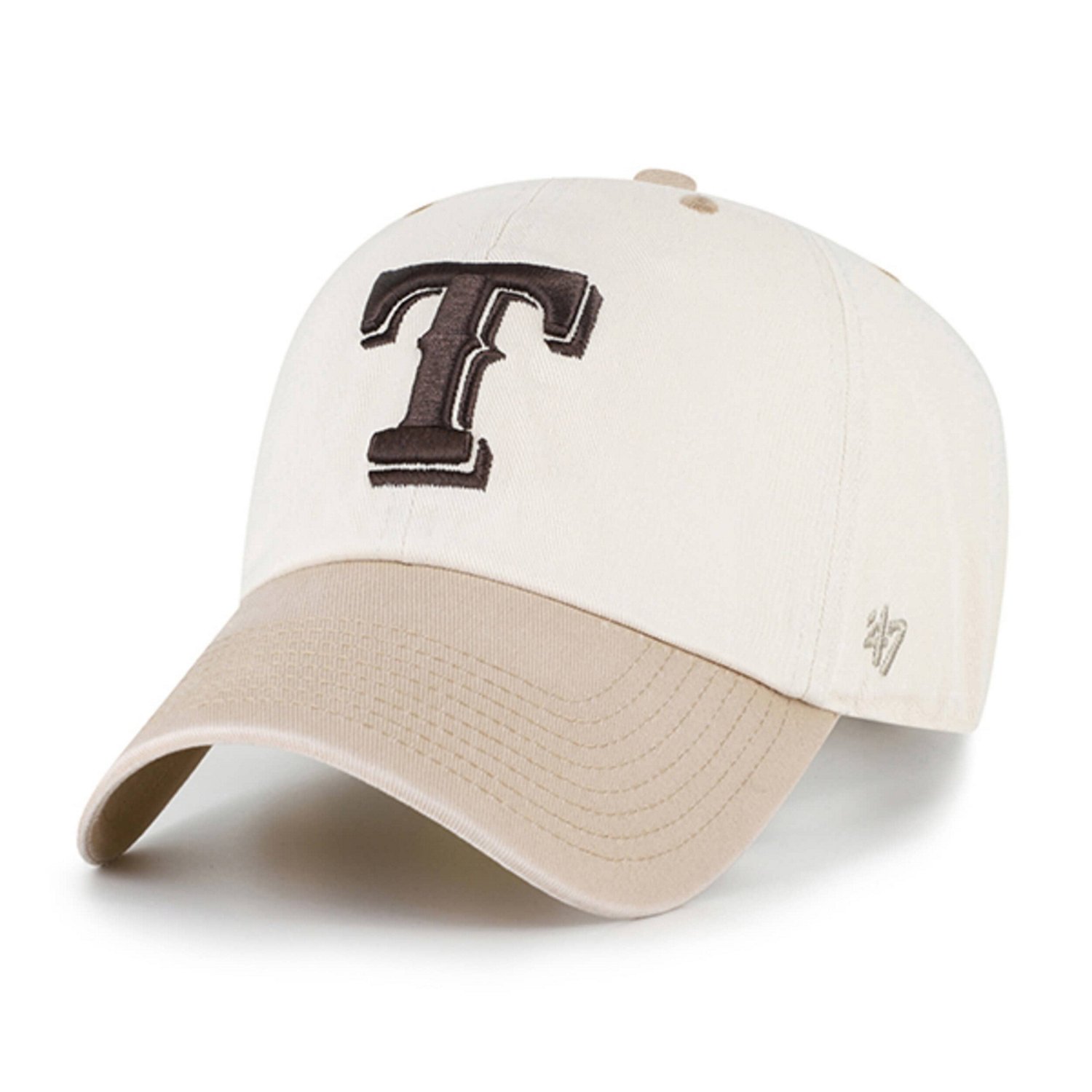 '47 Tan Texas Rangers Neutral Terrain Clean Up Adjustable Hat
