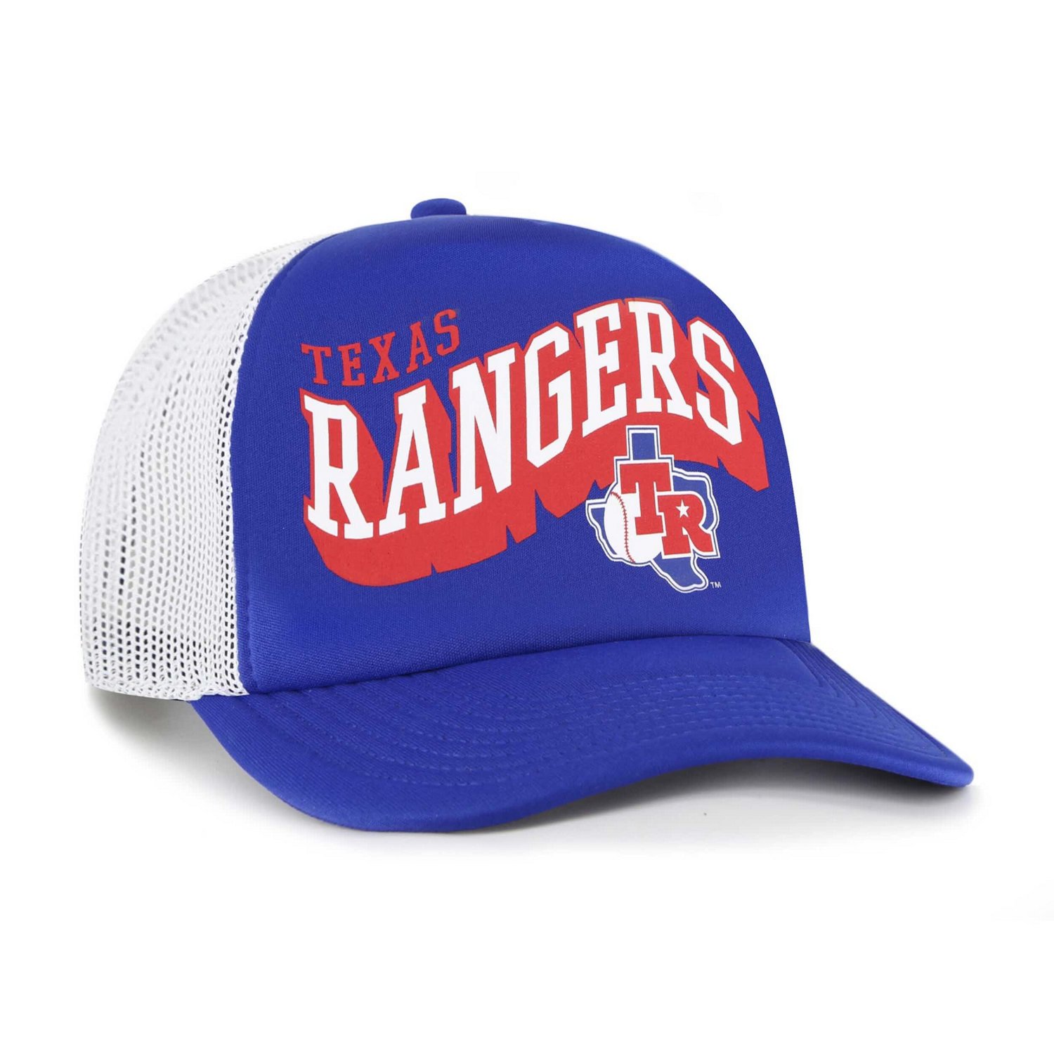 '47 Texas Rangers Meander Foam Trucker Snapback Hat - view number 2