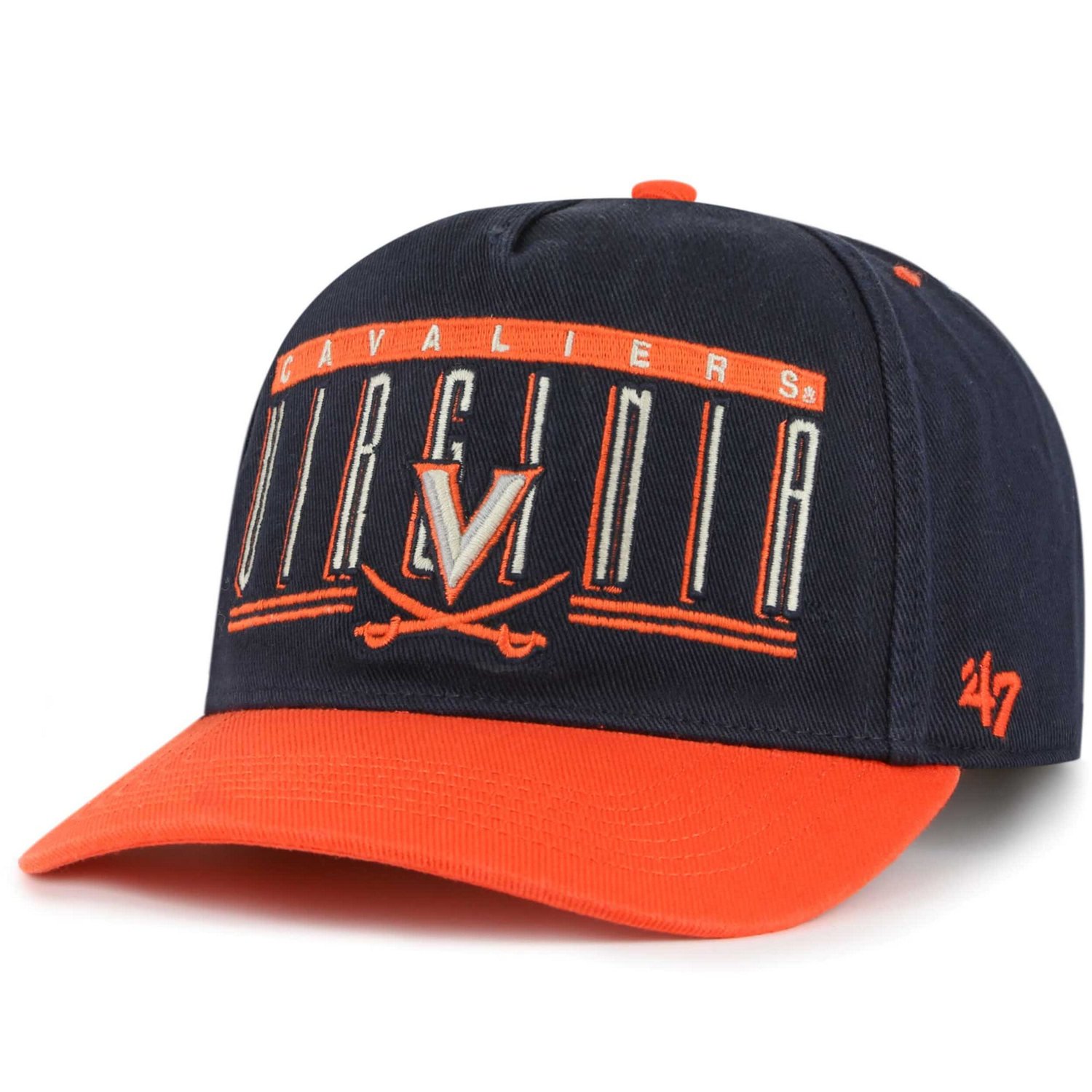 '47 Virginia Cavaliers Double Header Hitch Adjustable Hat                                                                        - view number 1