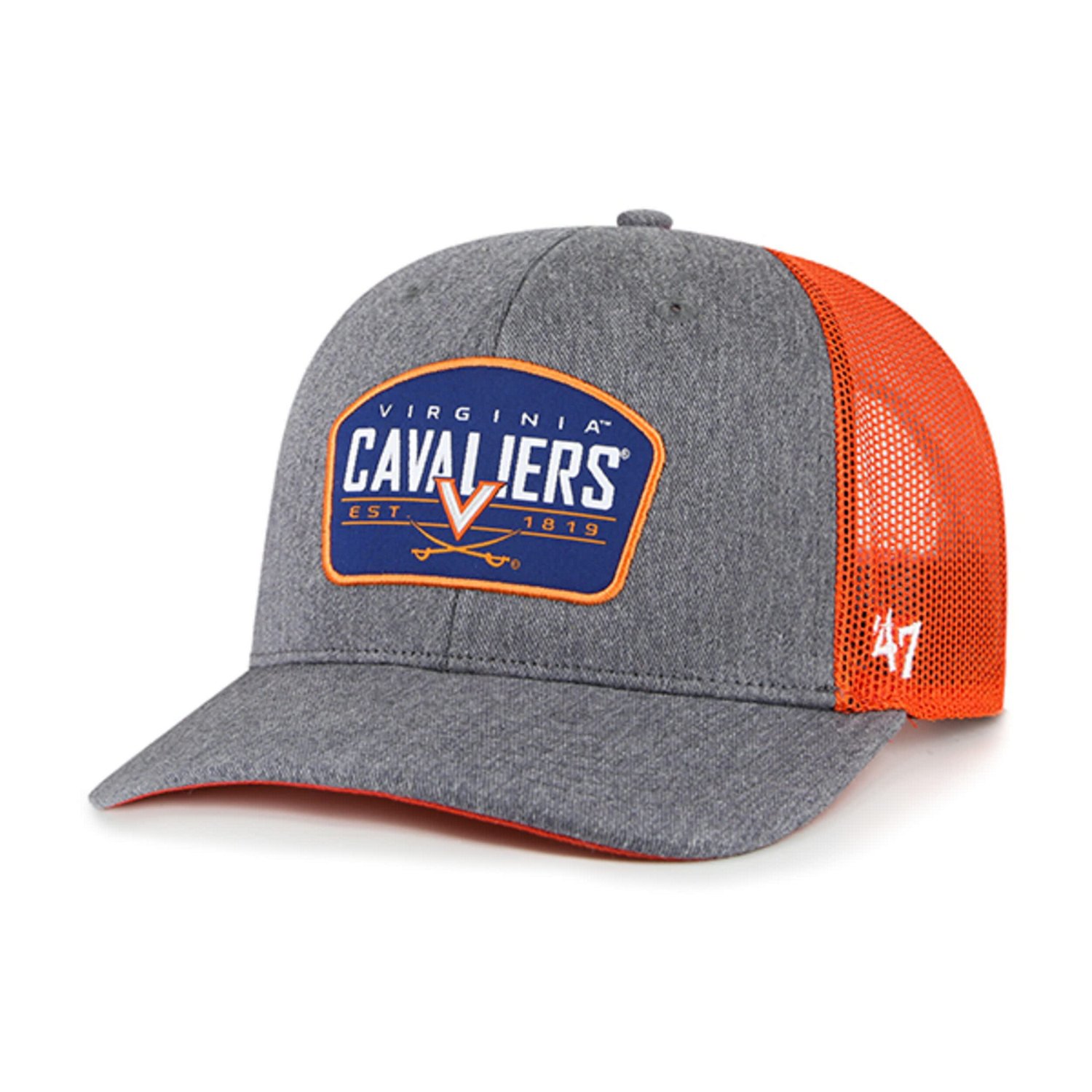 '47 Virginia Cavaliers Slate Trucker Snapback Hat