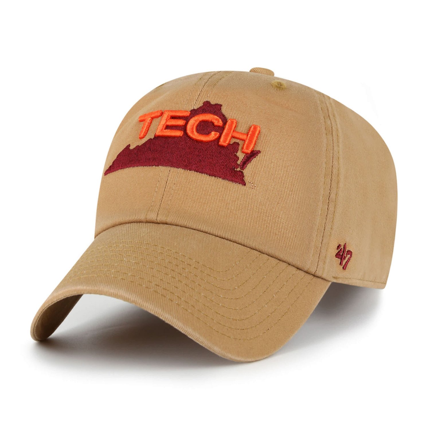 '47 Virginia Tech Hokies Vault Clean Up Adjustable Hat