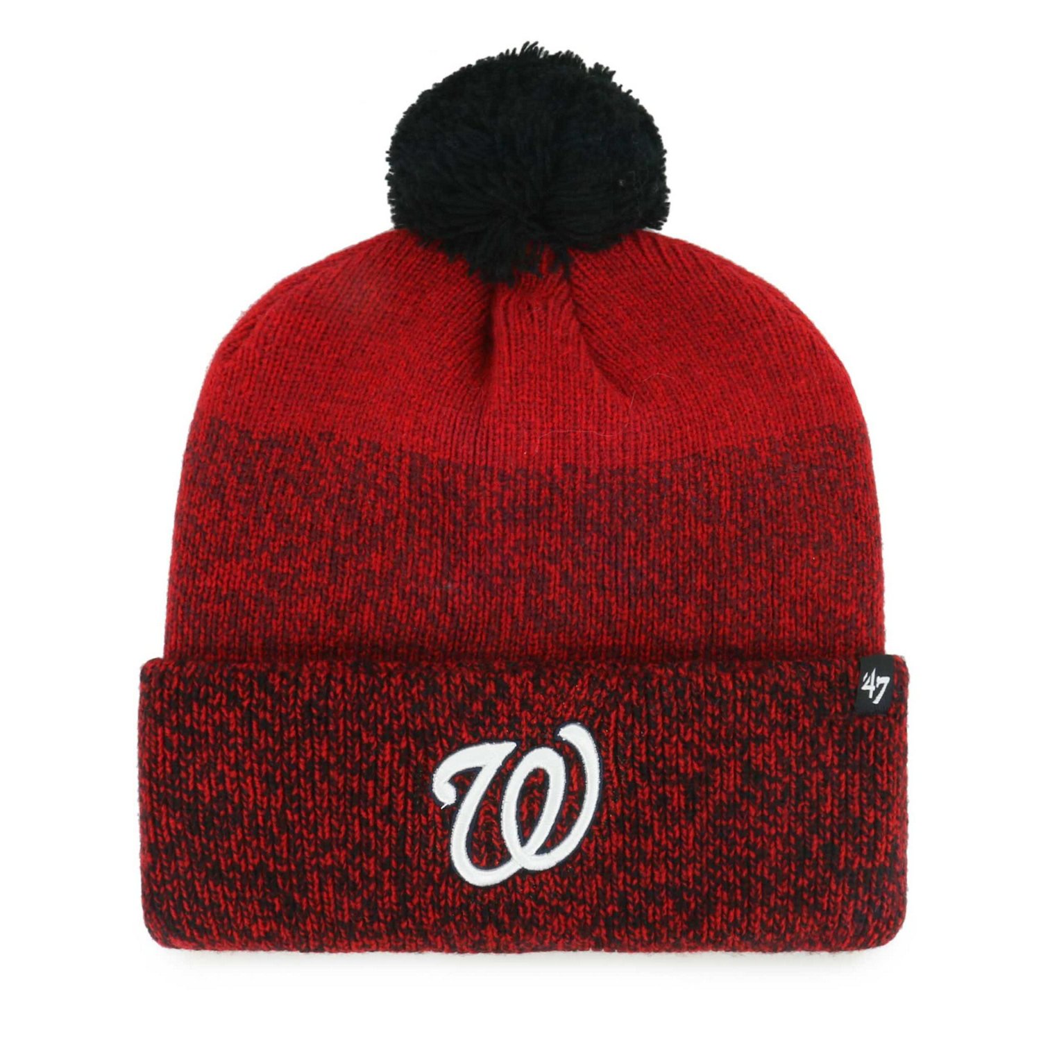 '47 Washington Nationals Darkfreeze Cuffed Knit Hat with Pom