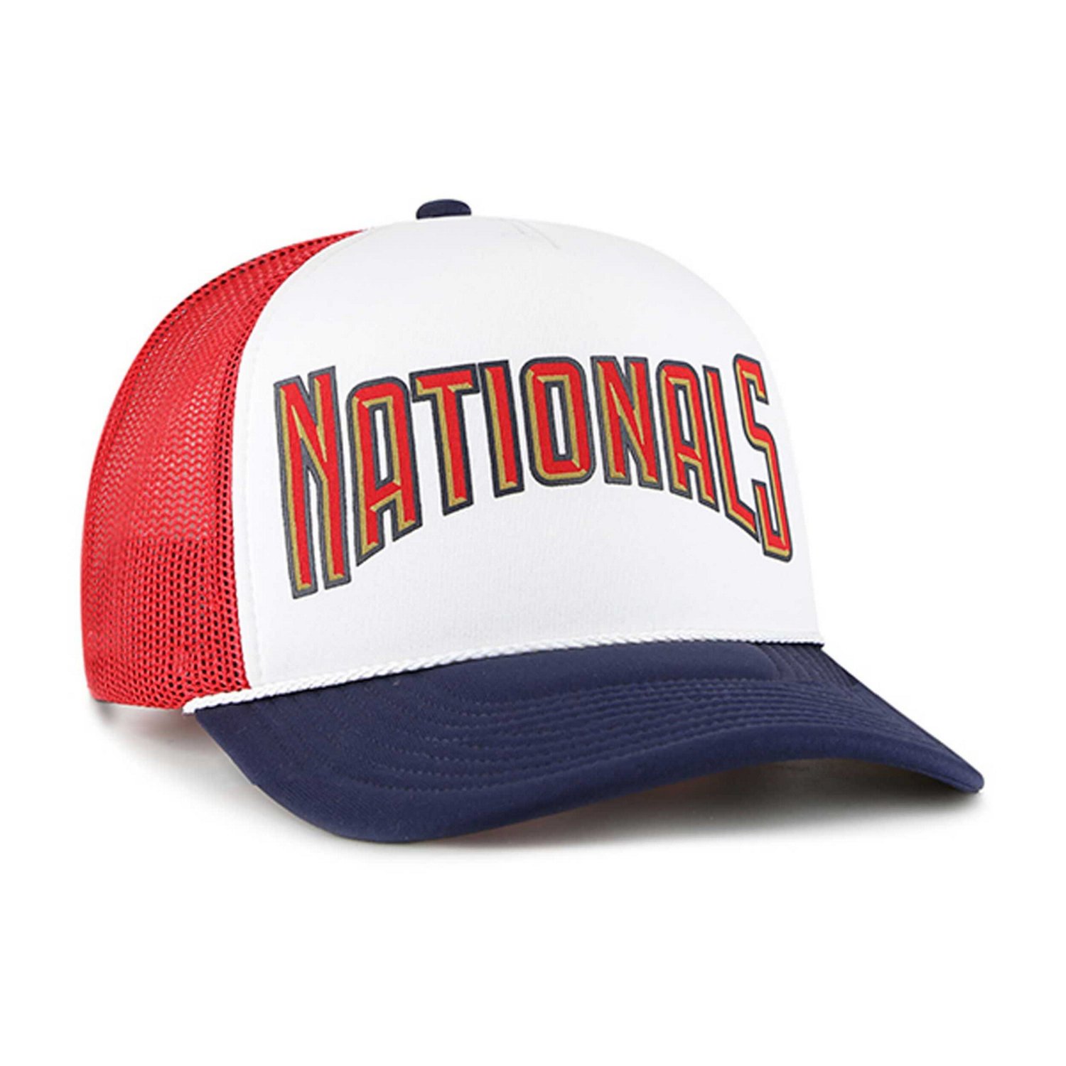 '47 Washington Nationals Foam Front Script Trucker Snapback Hat