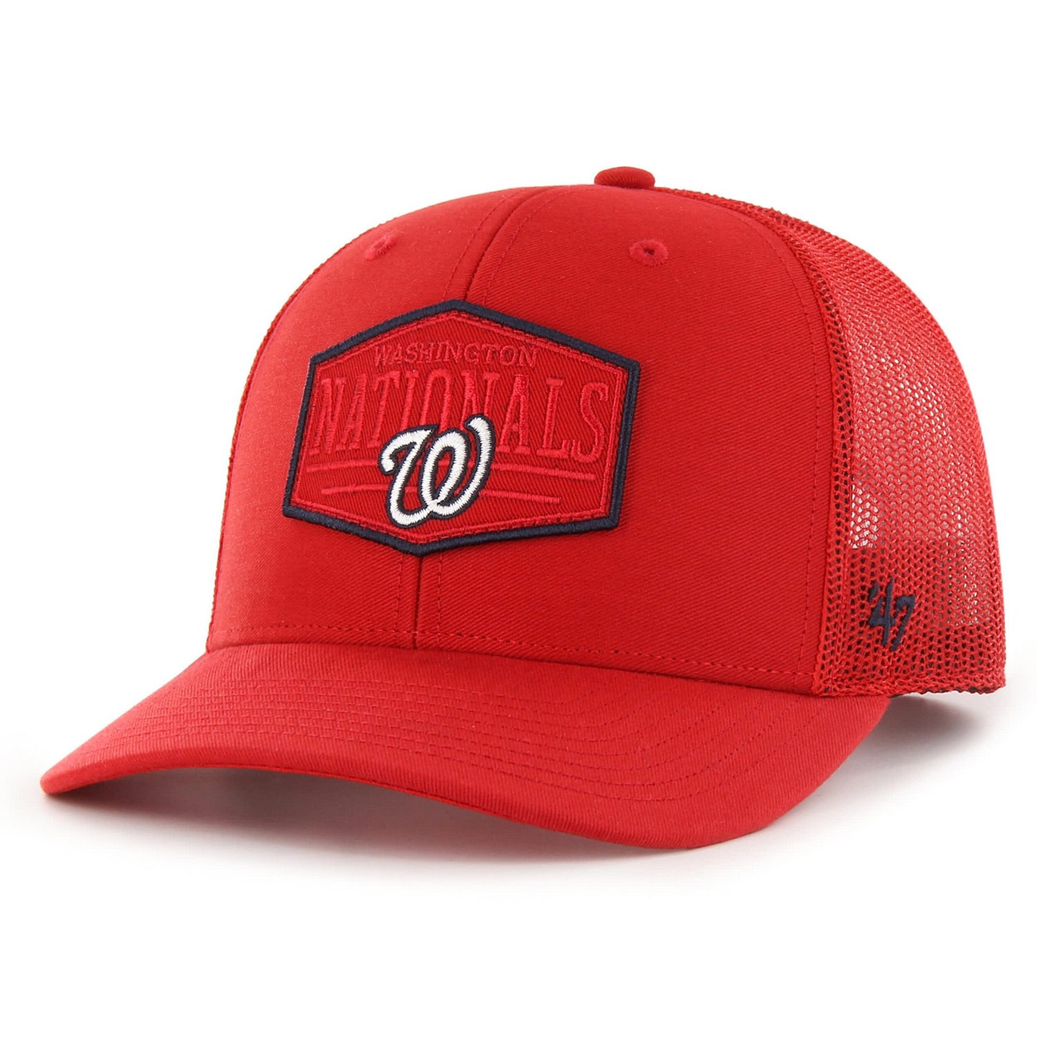 '47 Washington Nationals Ridgeline Tonal Patch Trucker Adjustable Hat                                                            - view number 1