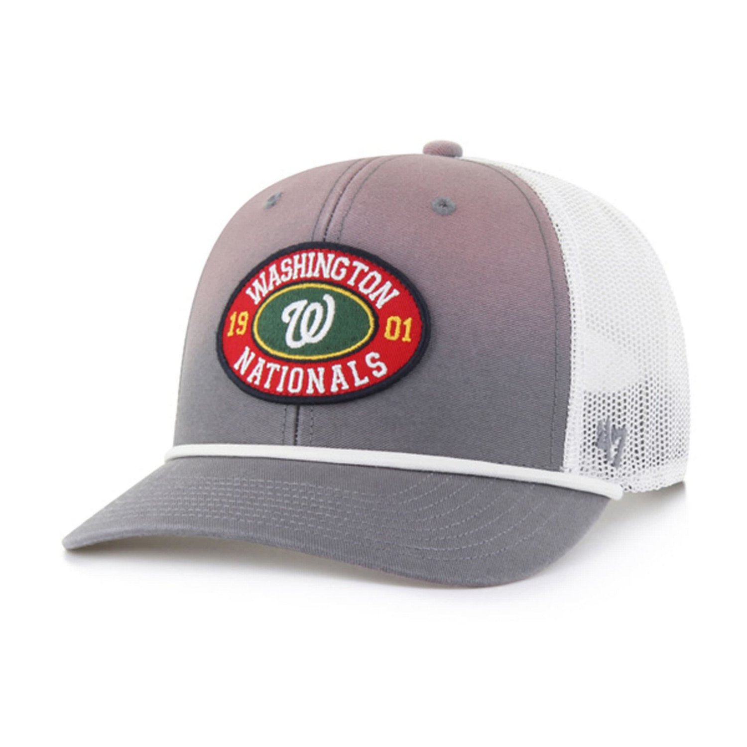 '47 Washington Nationals Tide Sweep Rope Trucker Adjustable Hat                                                                 