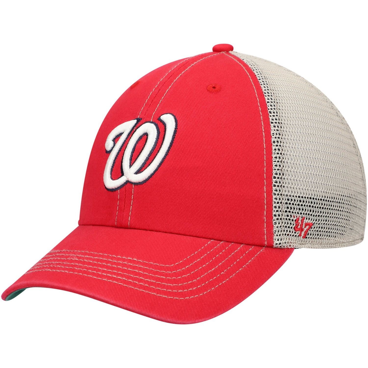 '47 Washington Nationals Trawler Clean Up Trucker Snapback Hat                                                                   - view number 1