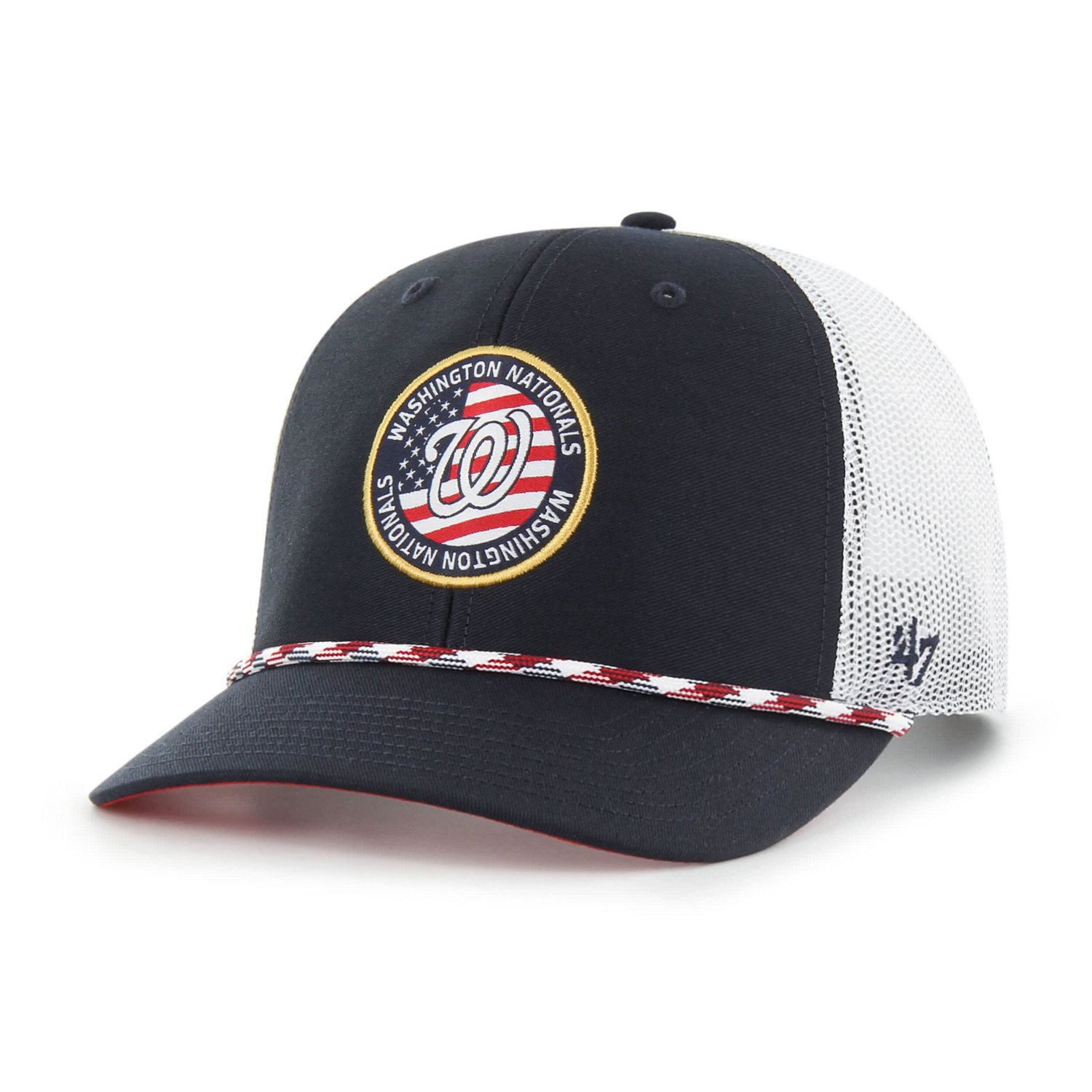 '47 Washington Nationals Union Patch Trucker Adjustable Hat