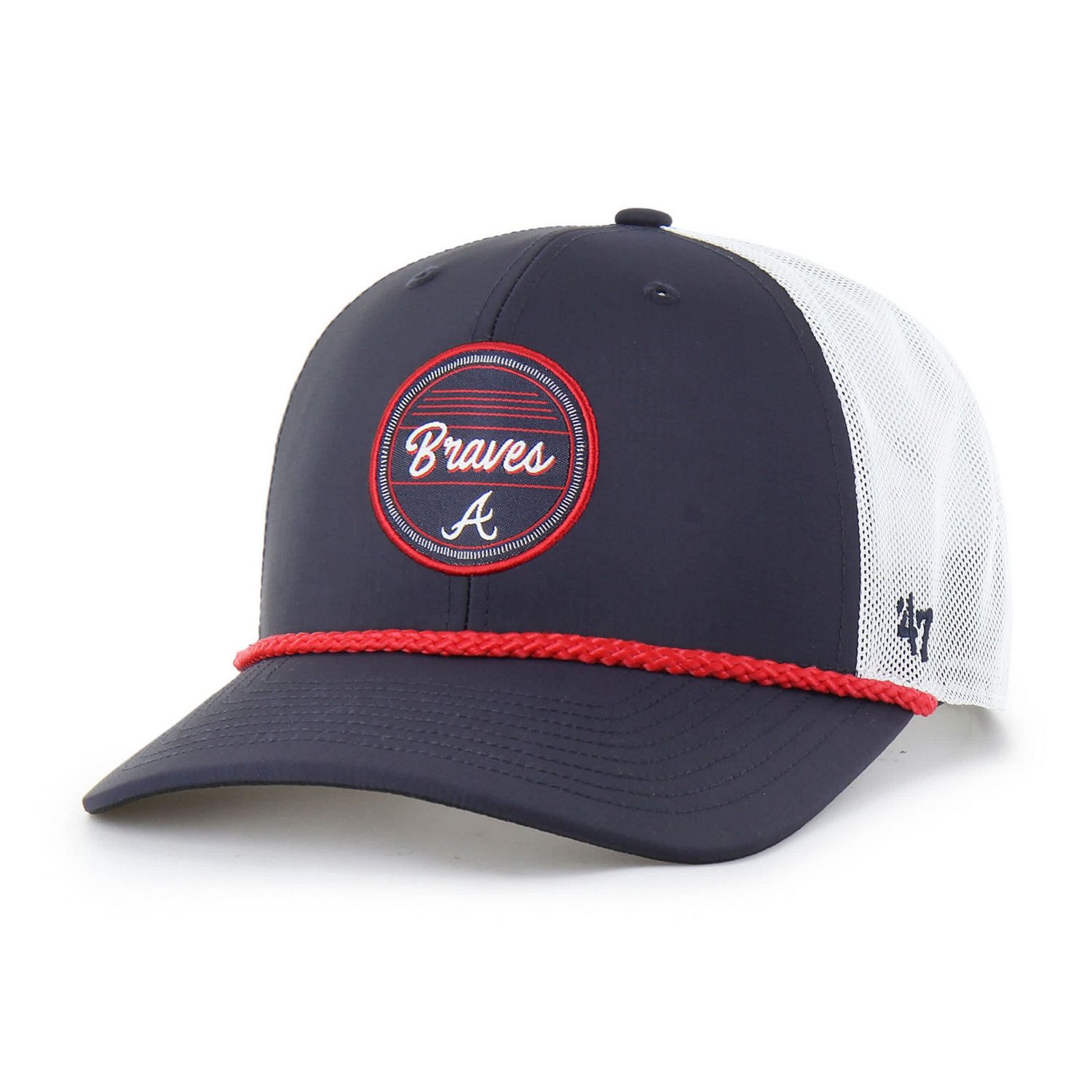 '47 White Atlanta Braves Fairway Trucker Adjustable Hat - view number 1