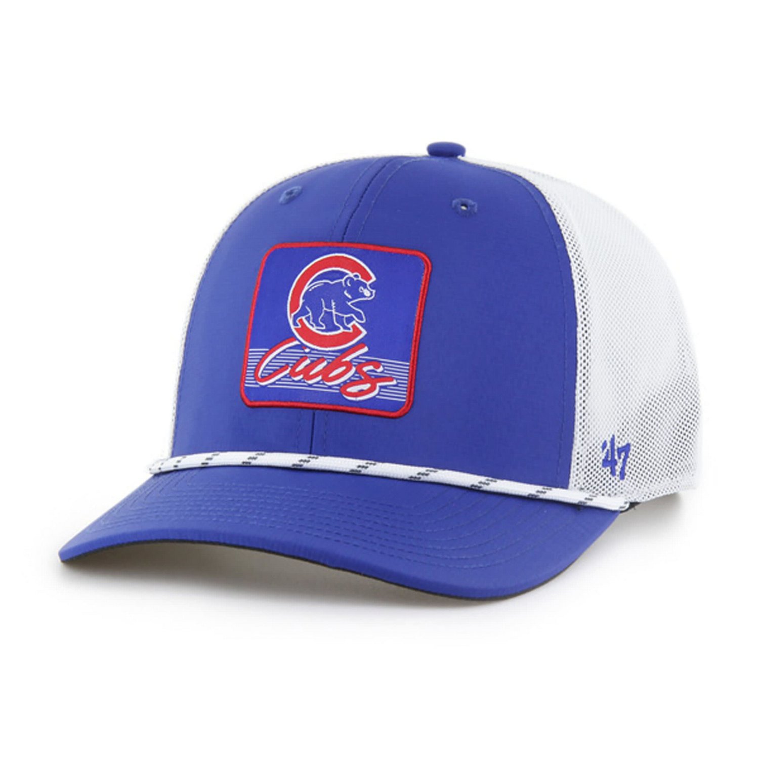 '47 White Chicago Cubs Scratch Adjustable Trucker Hat