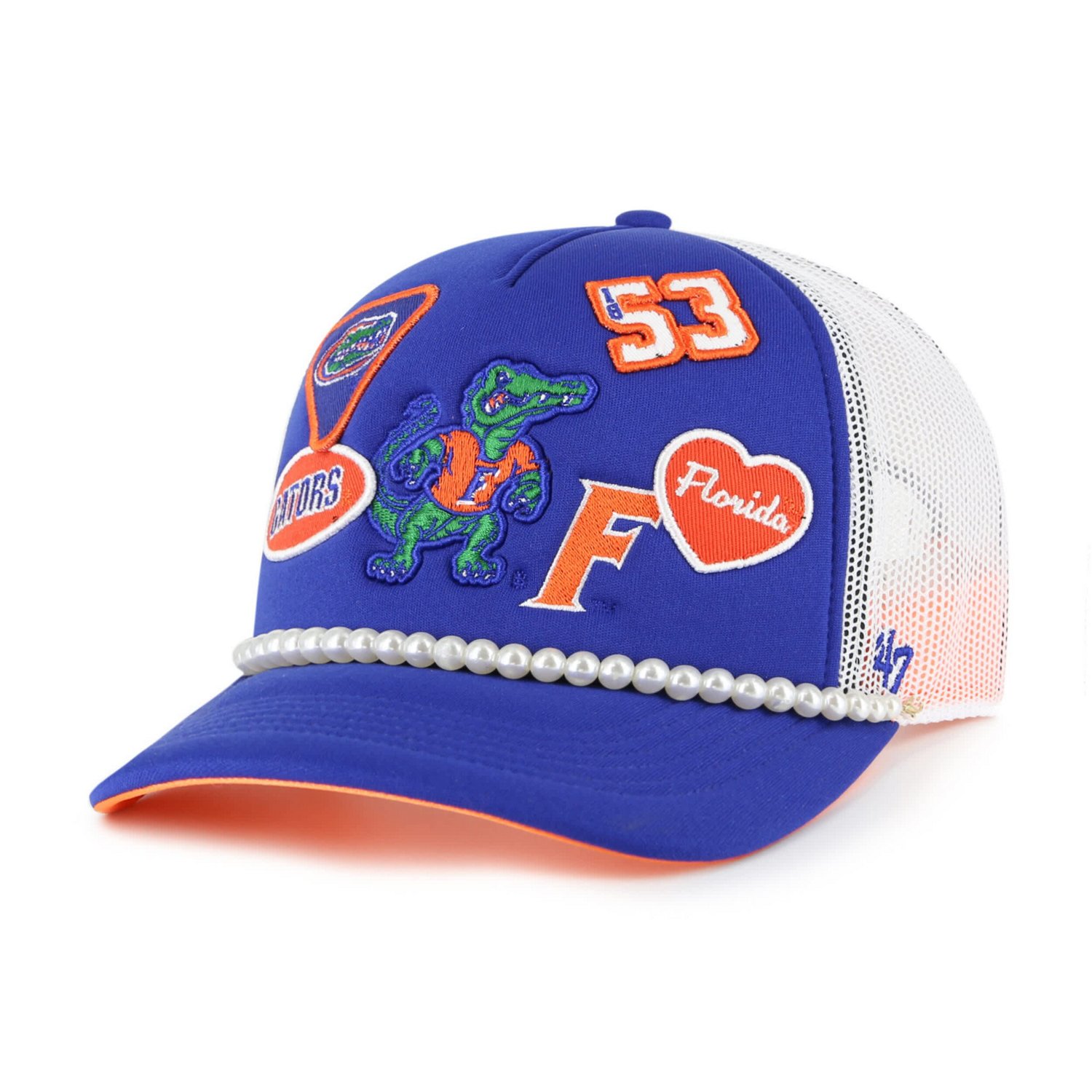 '47 White Florida Gators Rally On Hitch Adjustable Hat