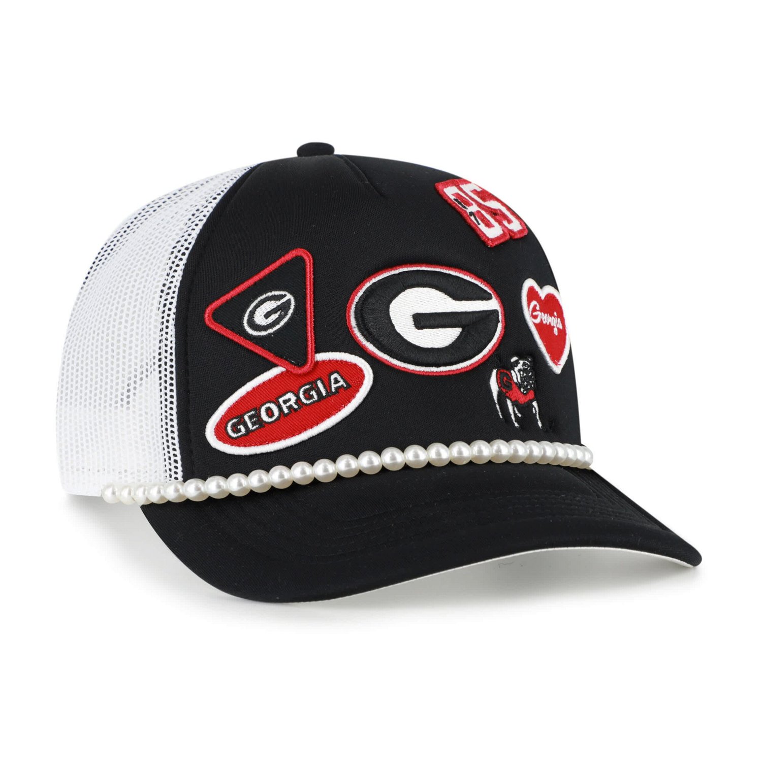 '47 White Georgia Bulldogs Rally On Hitch Adjustable Hat