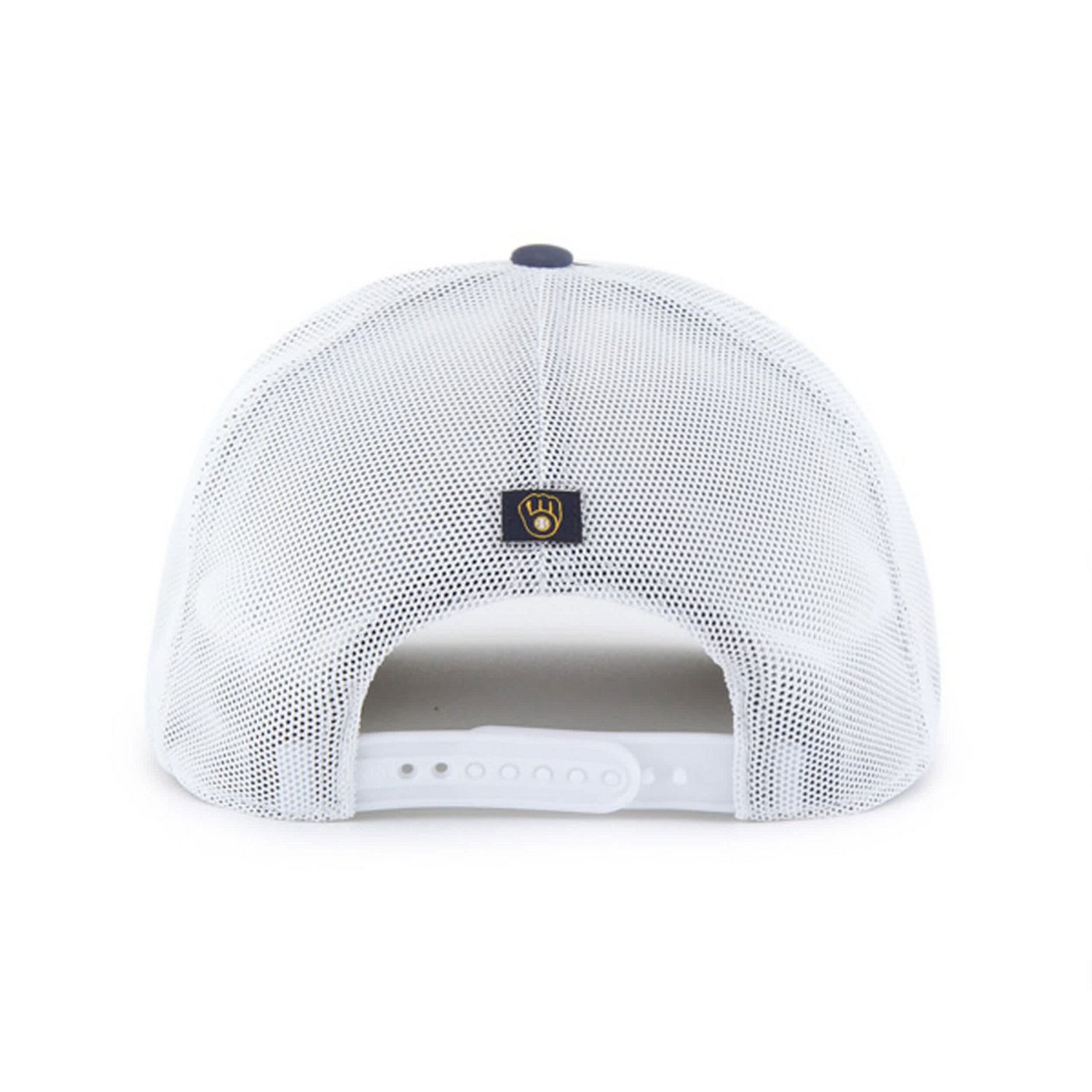 '47 White Milwaukee Brewers Scratch Adjustable Trucker Hat