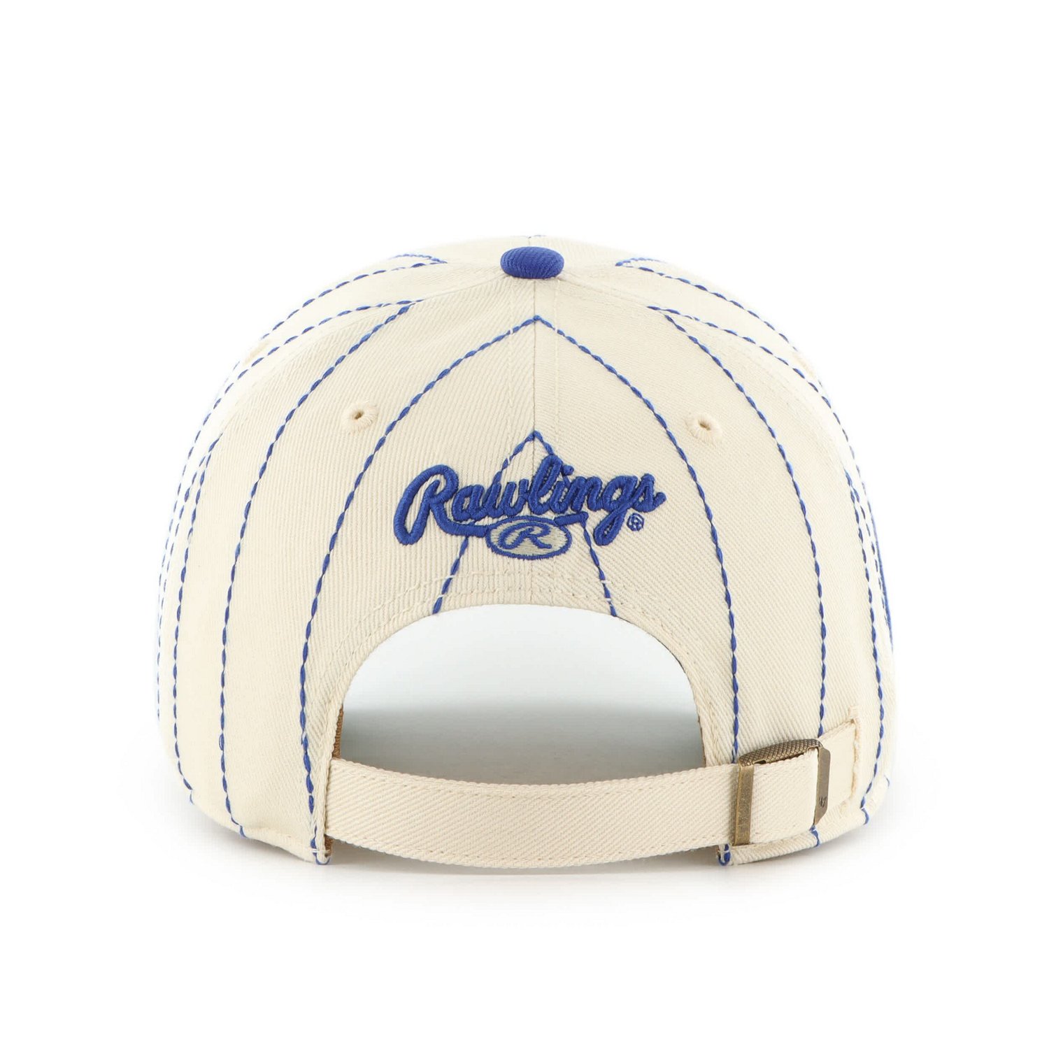 '47 x Rawlings Royal Chicago Cubs Pinstripe Clean Up Adjustable Hat - view number 3