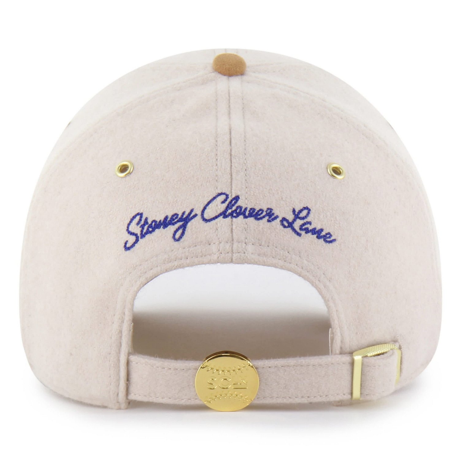 '47 x Stoney Clover Lane Tan Chicago Cubs Script Charm Clean Up Adjustable Hat - view number 3