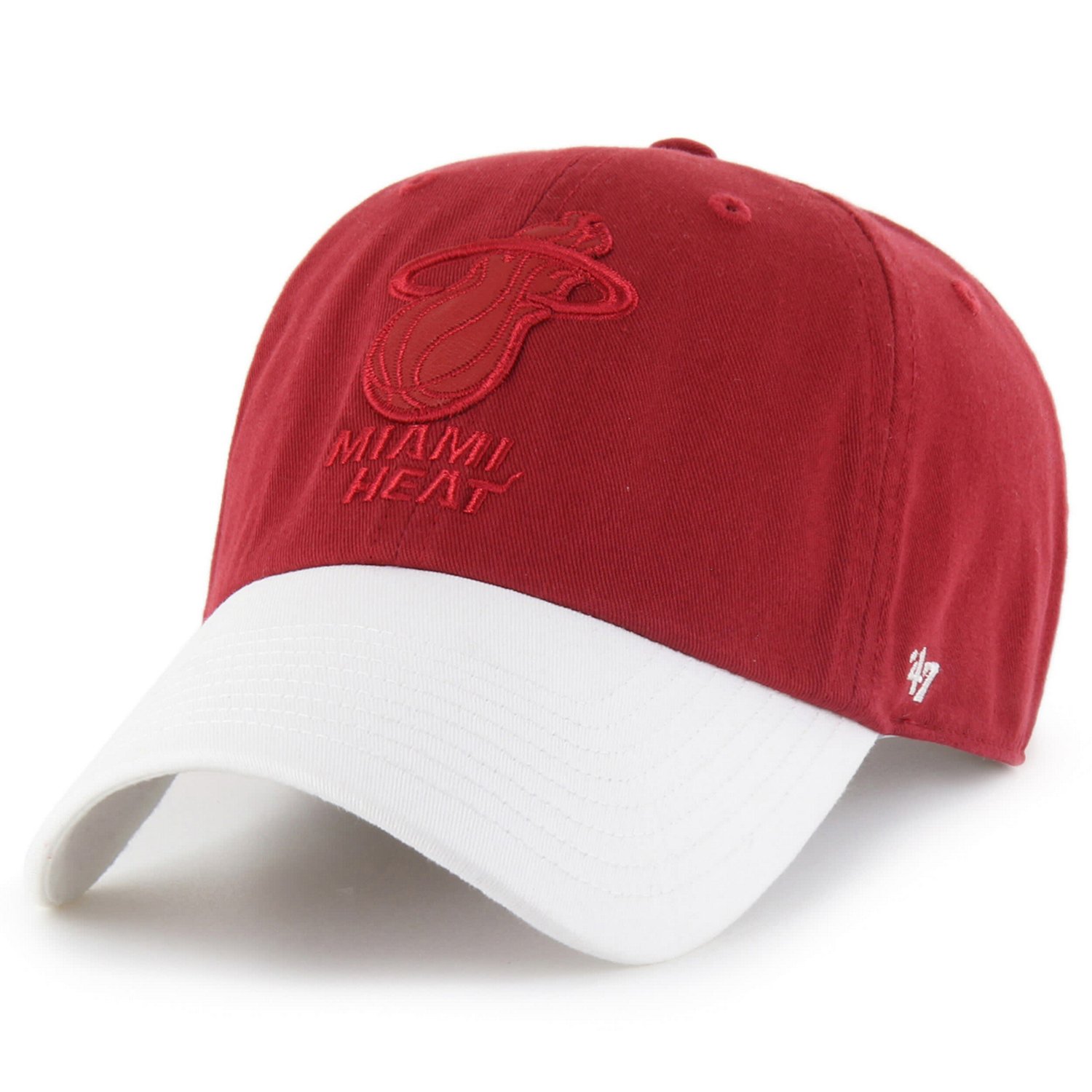 '47 x Tommy Hilfiger White Miami Heat Courtside Cleanup Adjustable Hat - view number 2