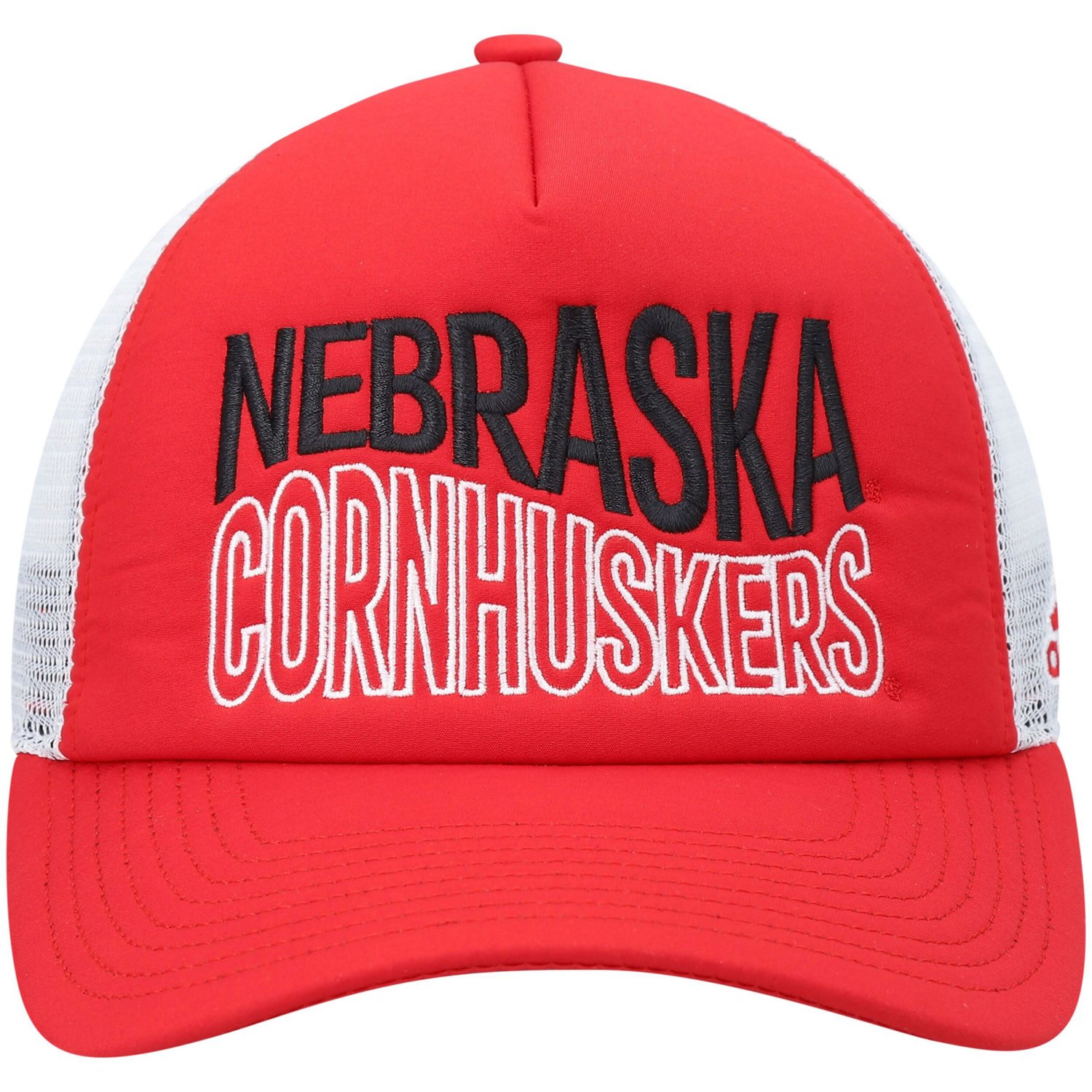 adidas / Nebraska Huskers Wave Foam Trucker Snapback Hat