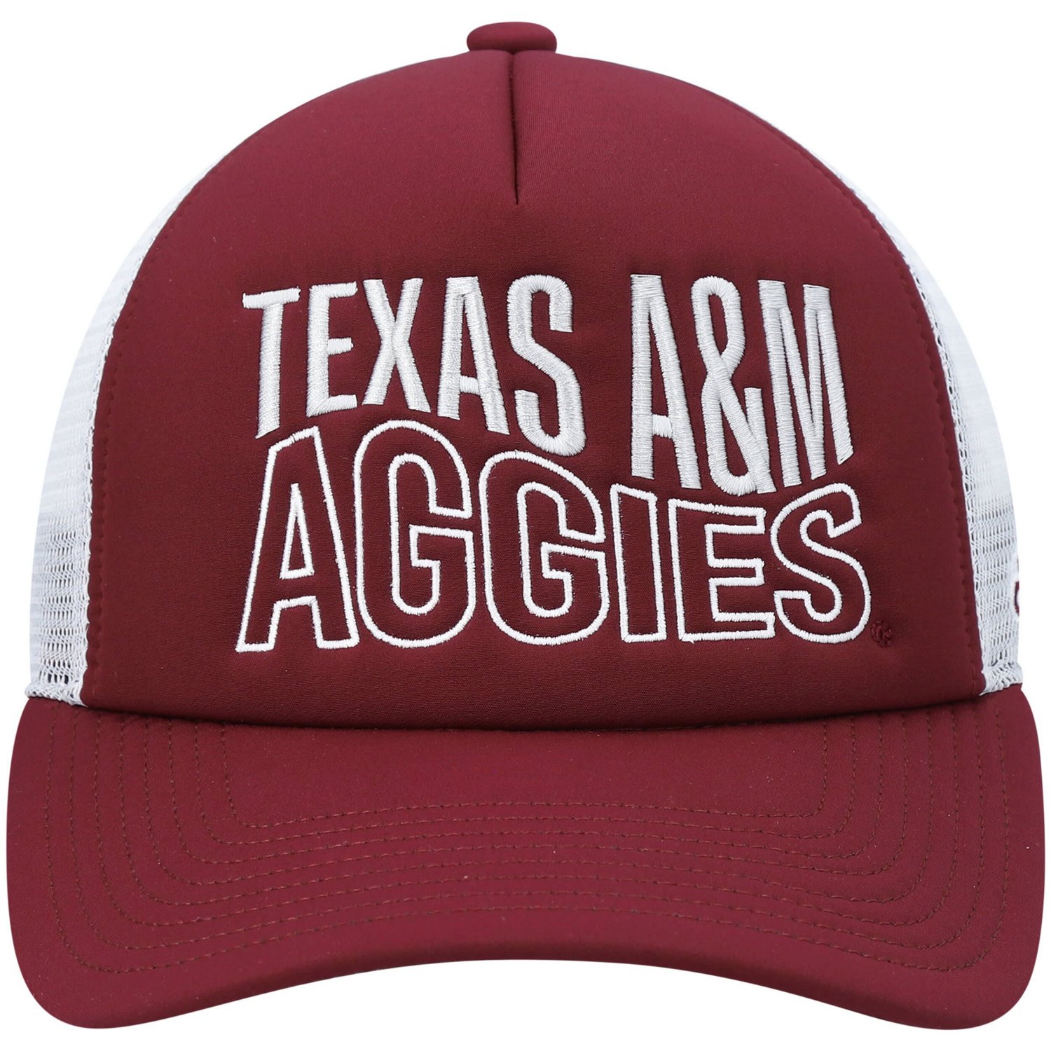 adidas / Texas AM Aggies Wave Foam Trucker Snapback Hat - view number 2