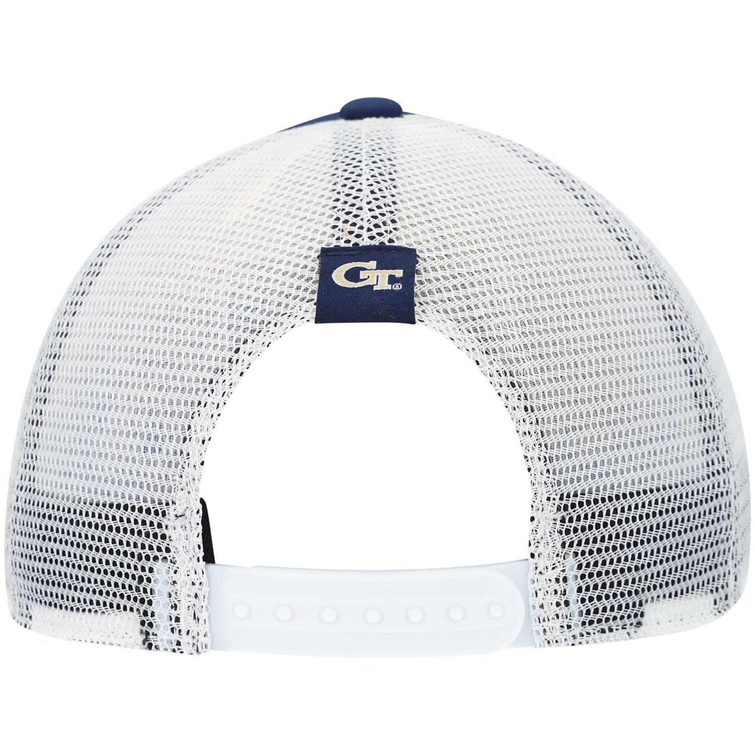 adidas /White Georgia Tech Yellow Jackets Wave Foam Trucker Snapback Hat - view number 4