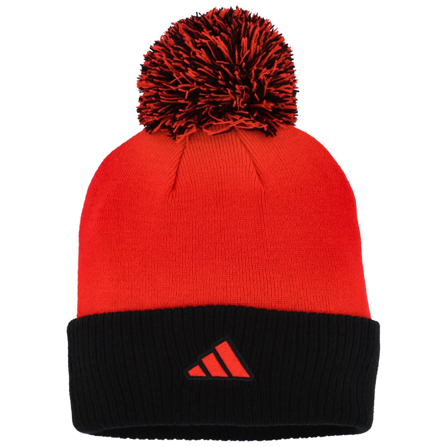 adidas Chicago Blackhawks Laurel Cuffed Knit Hat with Pom                                                                        - view number 2