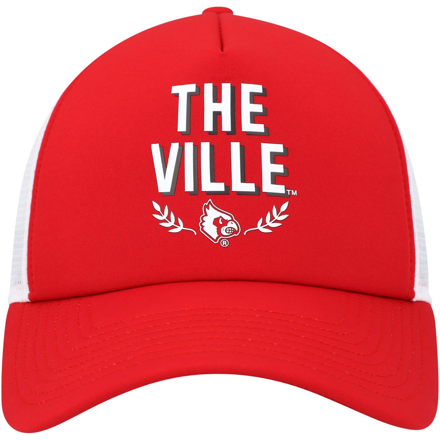 adidas Louisville Cardinals Phrase Foam Front Trucker Adjustable Hat - view number 2