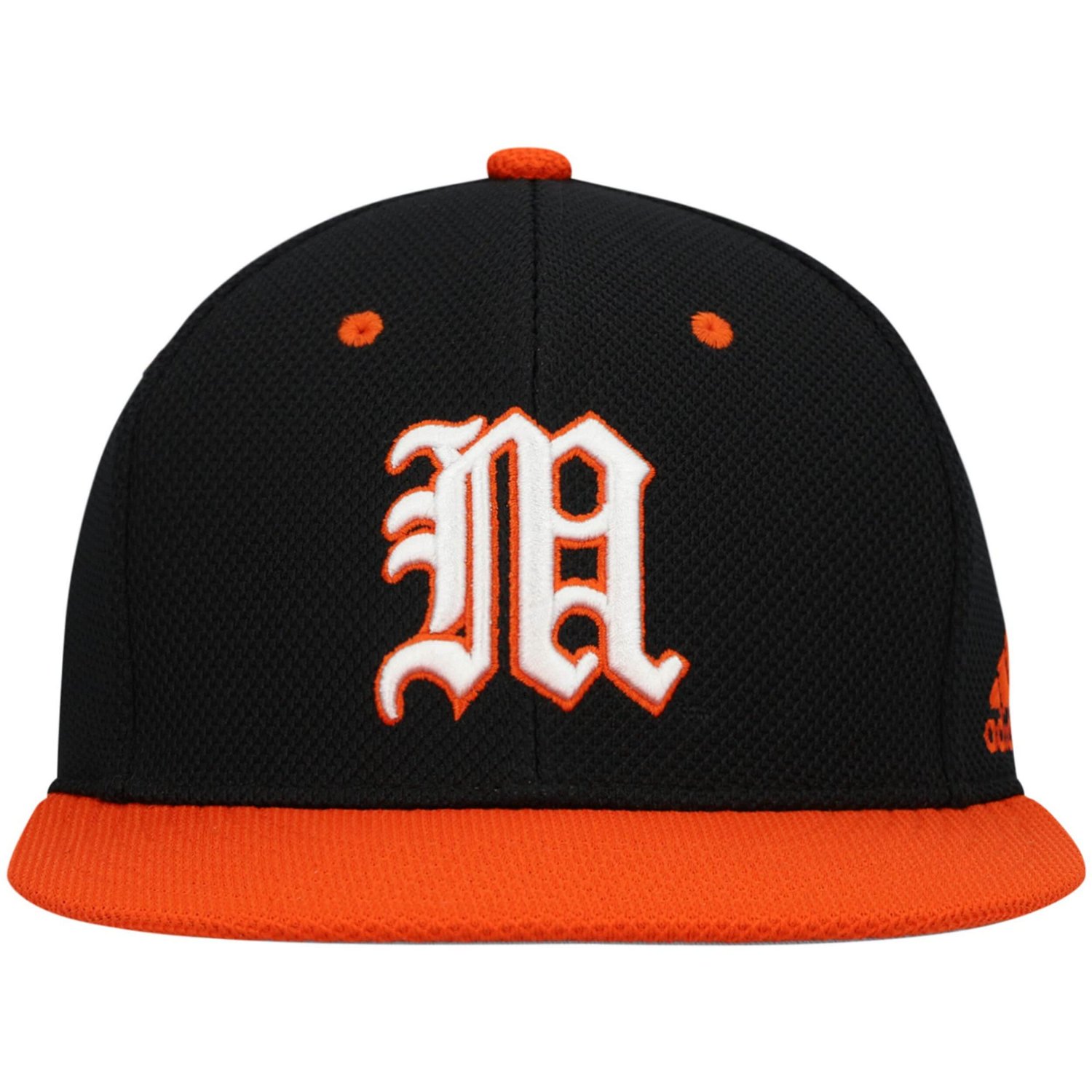 adidas Miami Hurricanes On-Field Baseball Fitted Hat                                                                             - view number 2