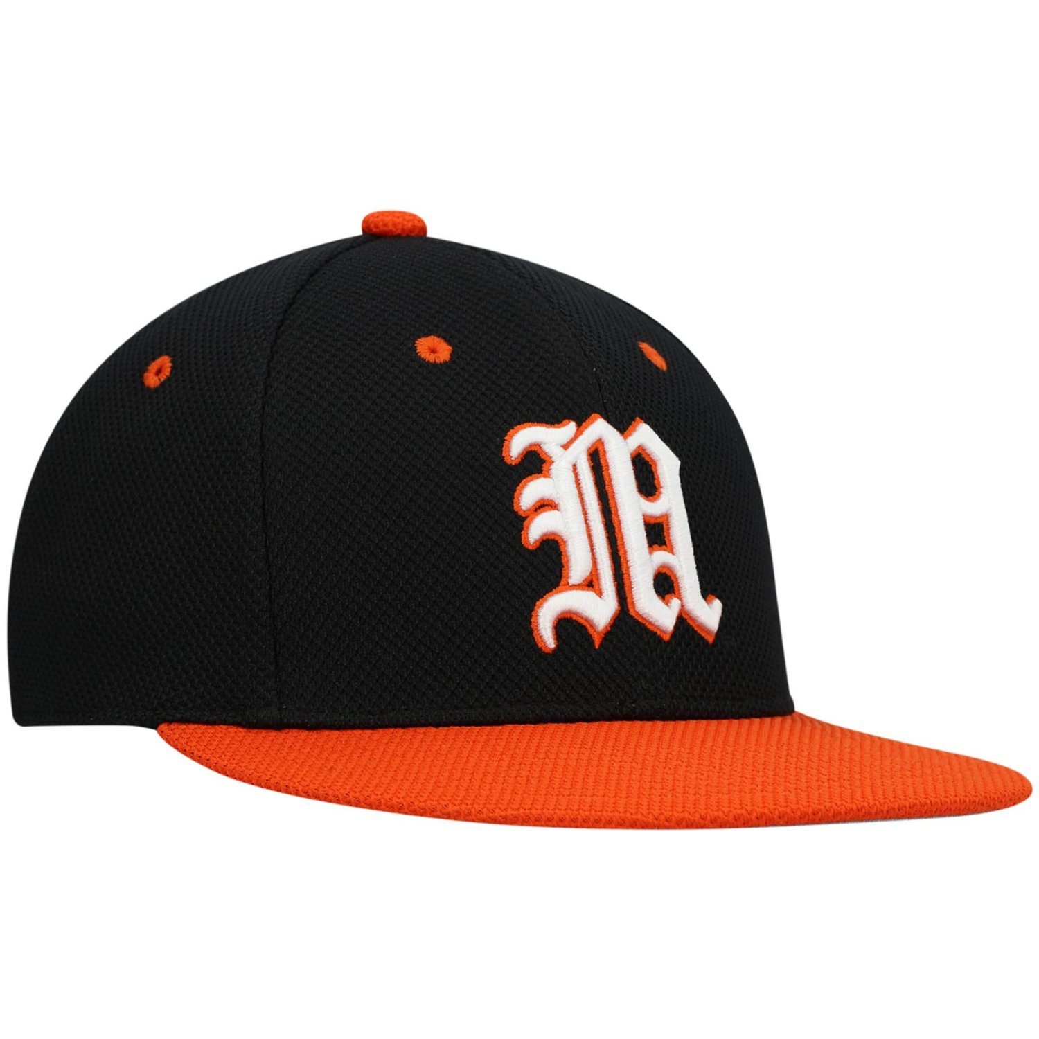 adidas Miami Hurricanes On-Field Baseball Fitted Hat                                                                             - view number 3