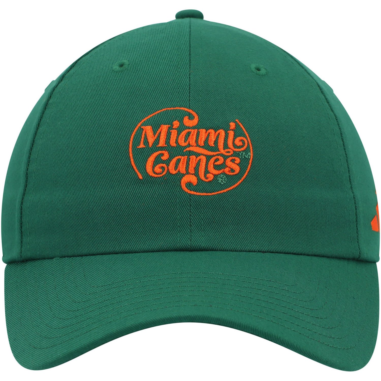 adidas Miami Hurricanes Slouch Adjustable Hat - view number 2
