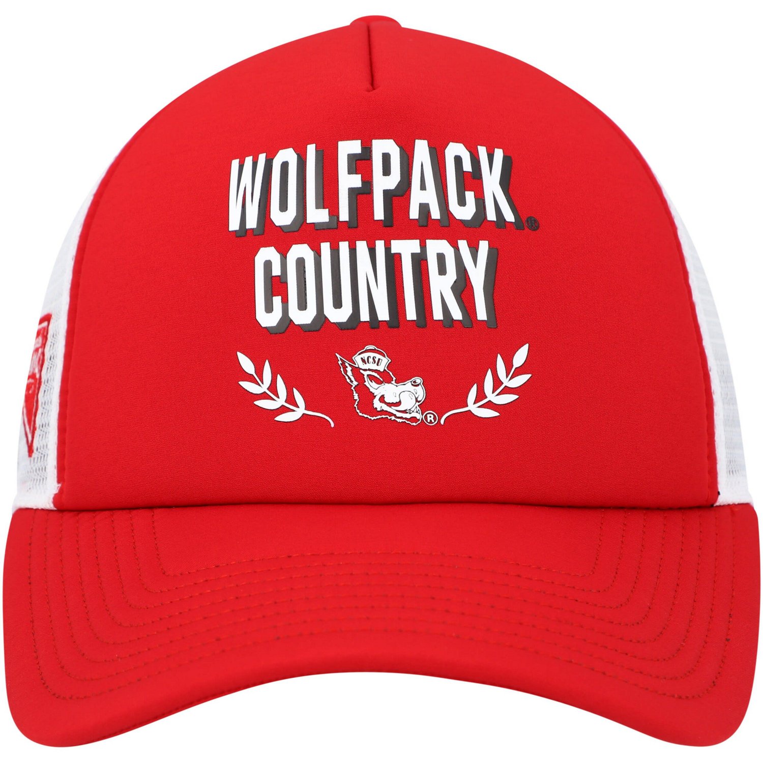 adidas NC State Wolfpack Phrase Foam Front Trucker Adjustable Hat - view number 2