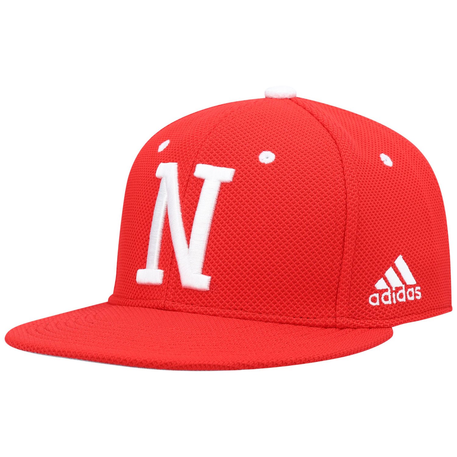 adidas Nebraska Huskers On-Field Baseball Fitted Hat