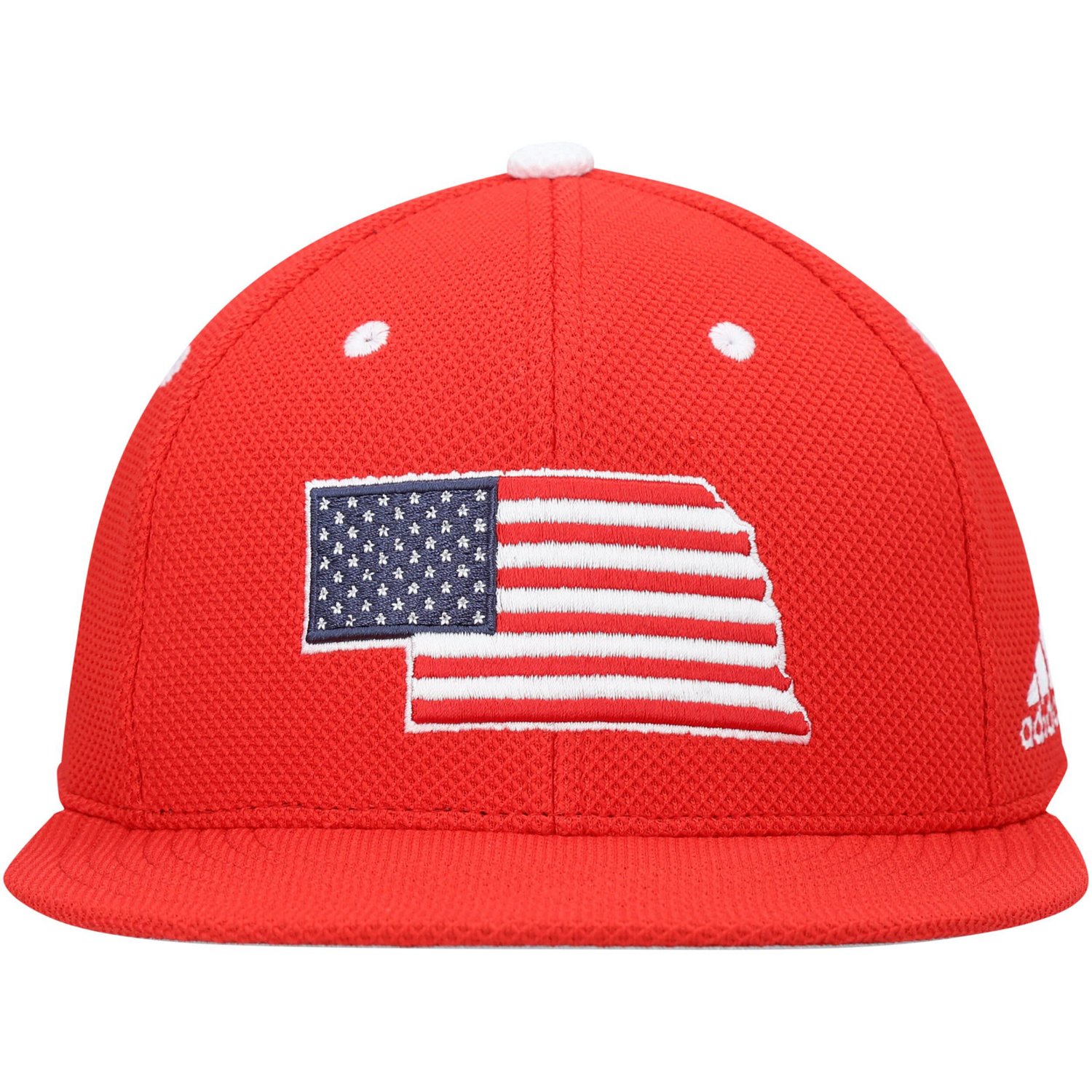 adidas Nebraska Huskers On-Field Baseball Fitted Hat