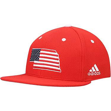 adidas Nebraska Huskers On-Field Baseball Fitted Hat                                                                            