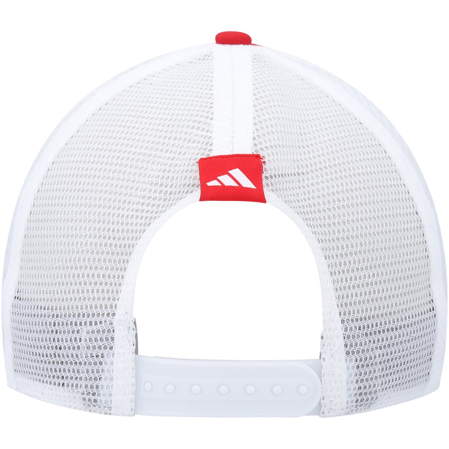 adidas Nebraska Huskers Phrase Foam Front Trucker Adjustable Hat - view number 4