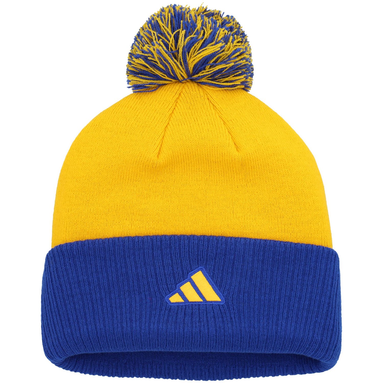 adidas St Louis Blues Laurel Cuffed Knit Hat with Pom                                                                            - view number 2