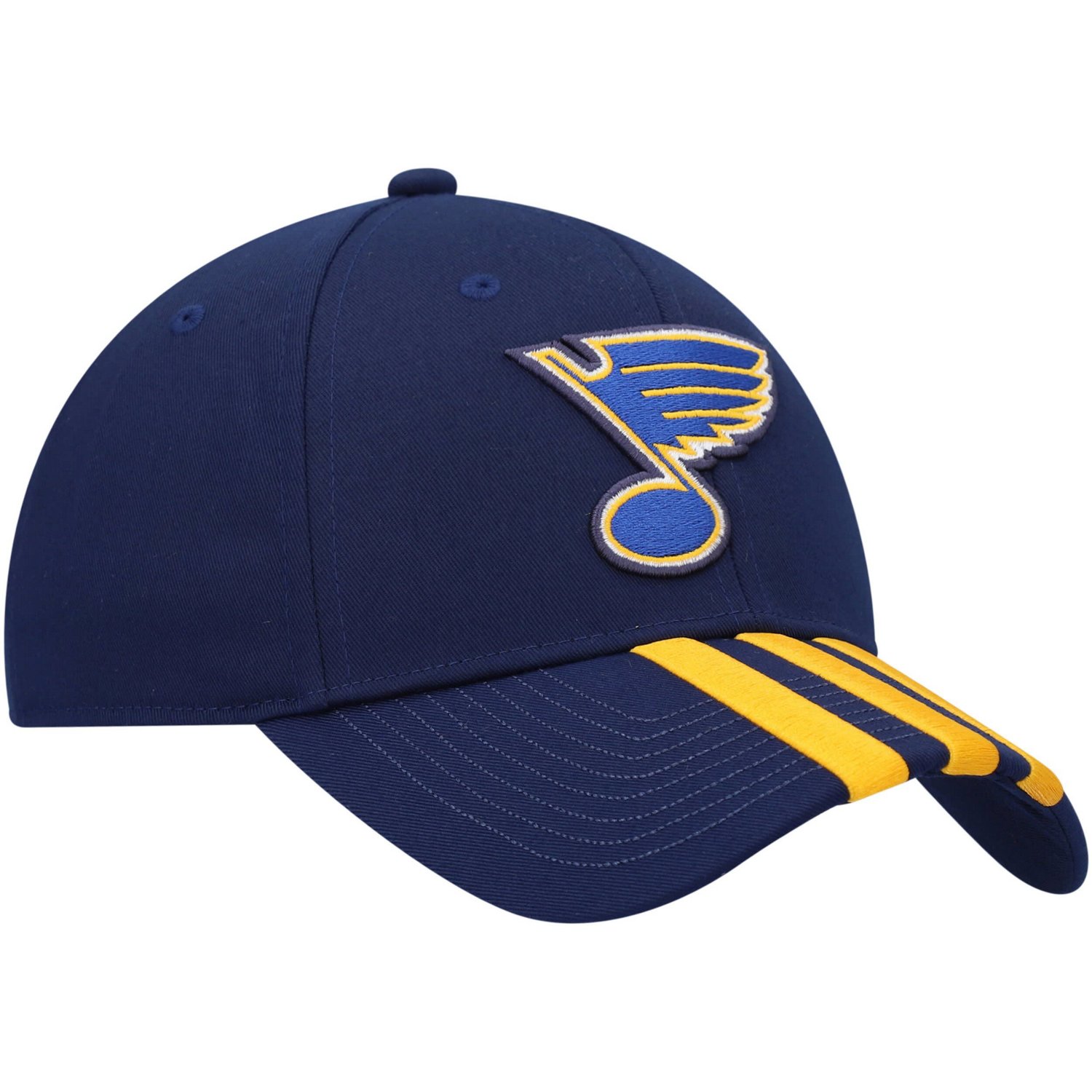adidas St Louis Blues Locker Room Primegreen Three Stripe Adjustable Hat - view number 3