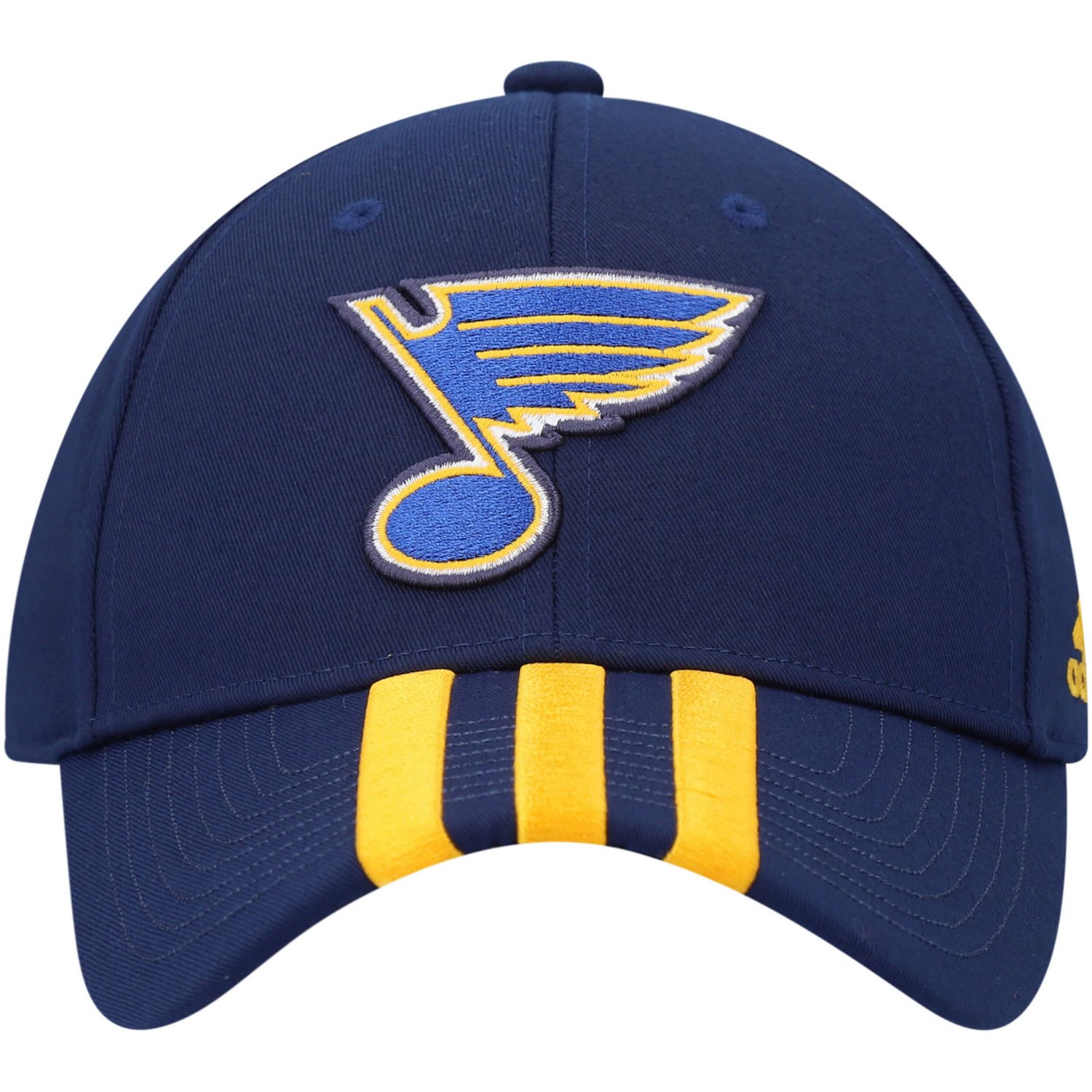 adidas St Louis Blues Locker Room Primegreen Three Stripe Adjustable Hat - view number 2