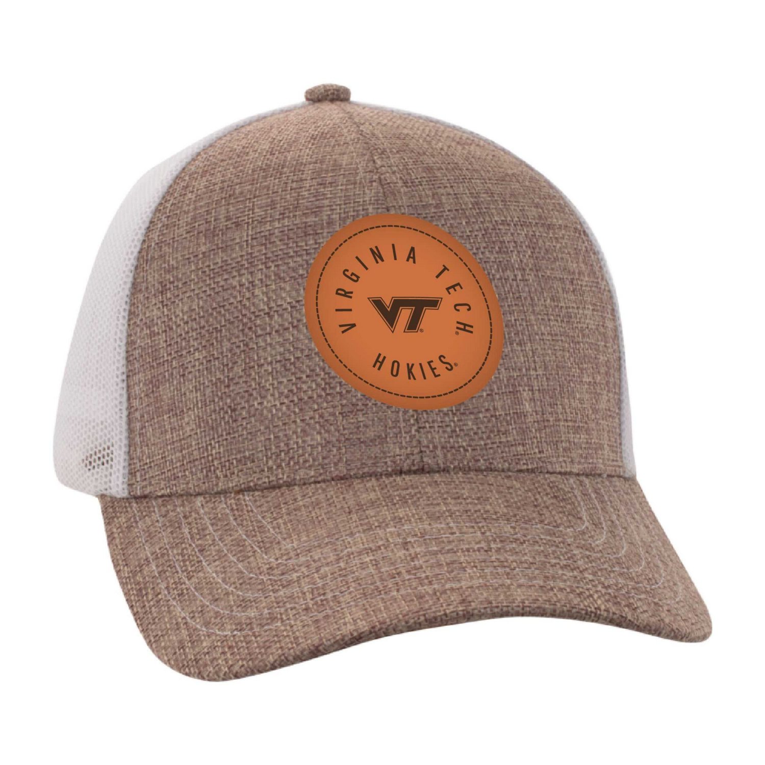 Ahead White Virginia Tech Hokies Pregame Adjustable Hat - view number 3