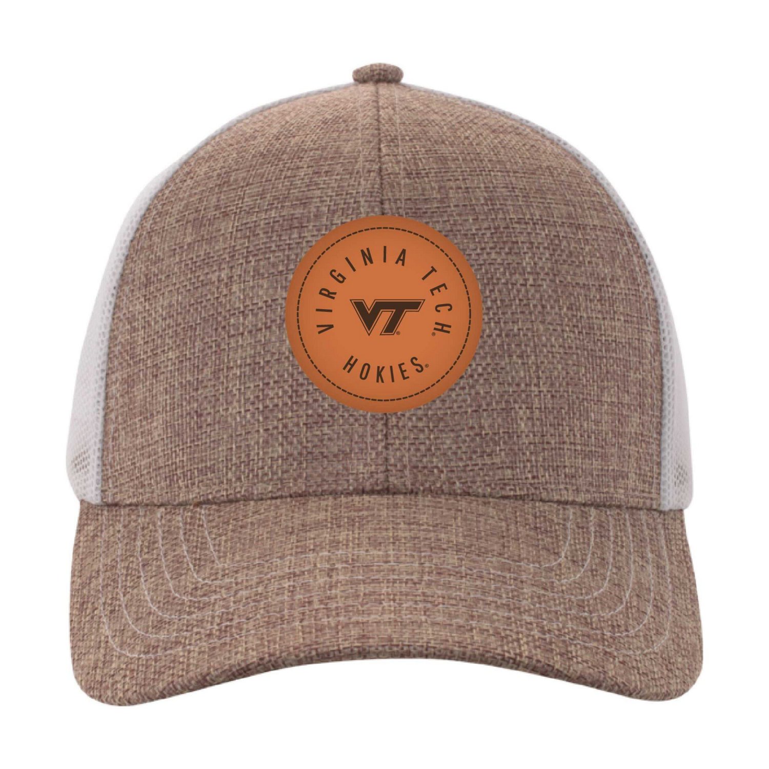 Ahead White Virginia Tech Hokies Pregame Adjustable Hat - view number 2