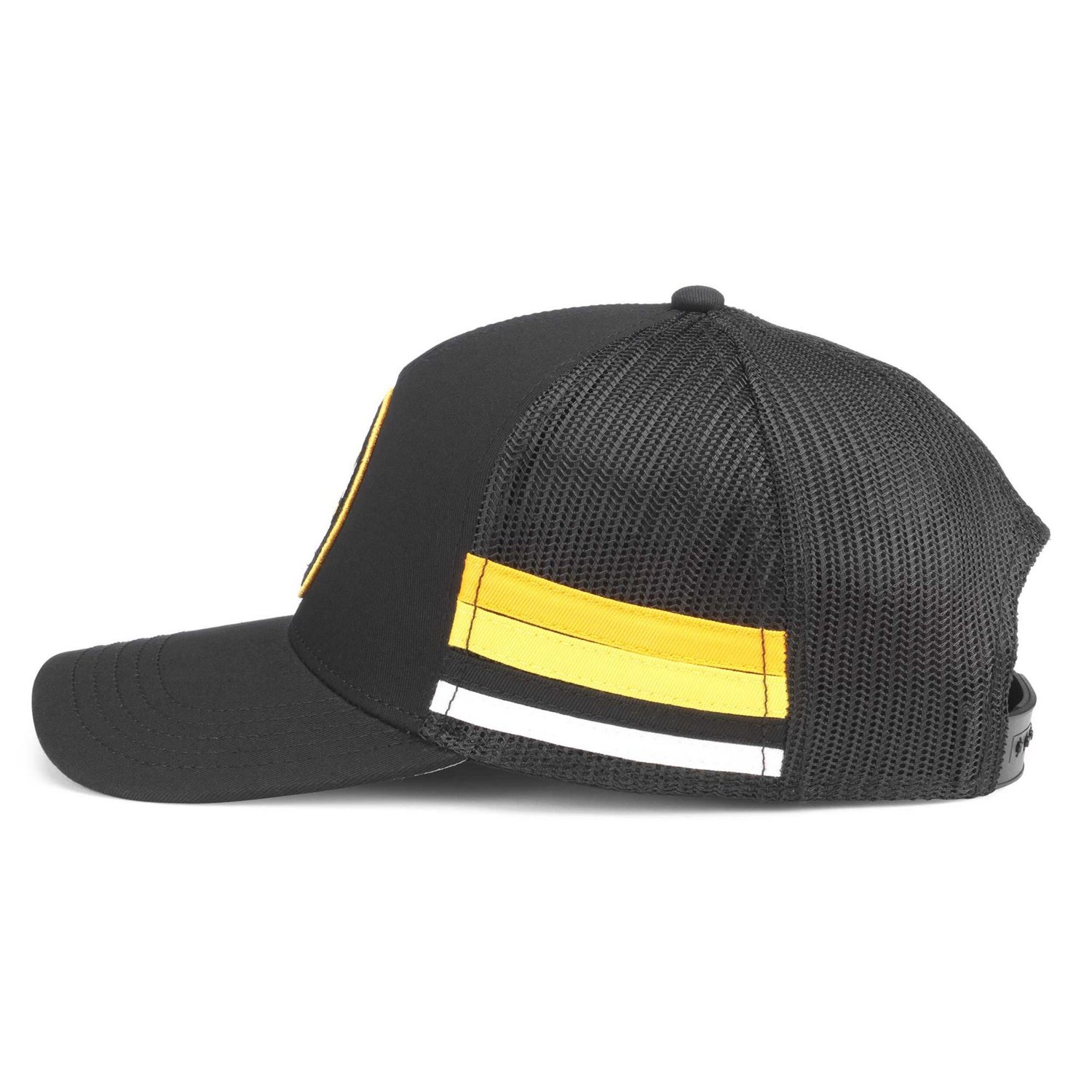 American Needle Boston Bruins HotFoot Stripes Trucker Adjustable Hat - view number 2