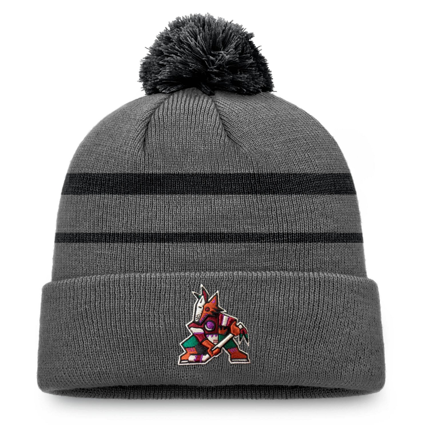 Arizona Coyotes Cuffed Knit Hat with Pom - view number 1