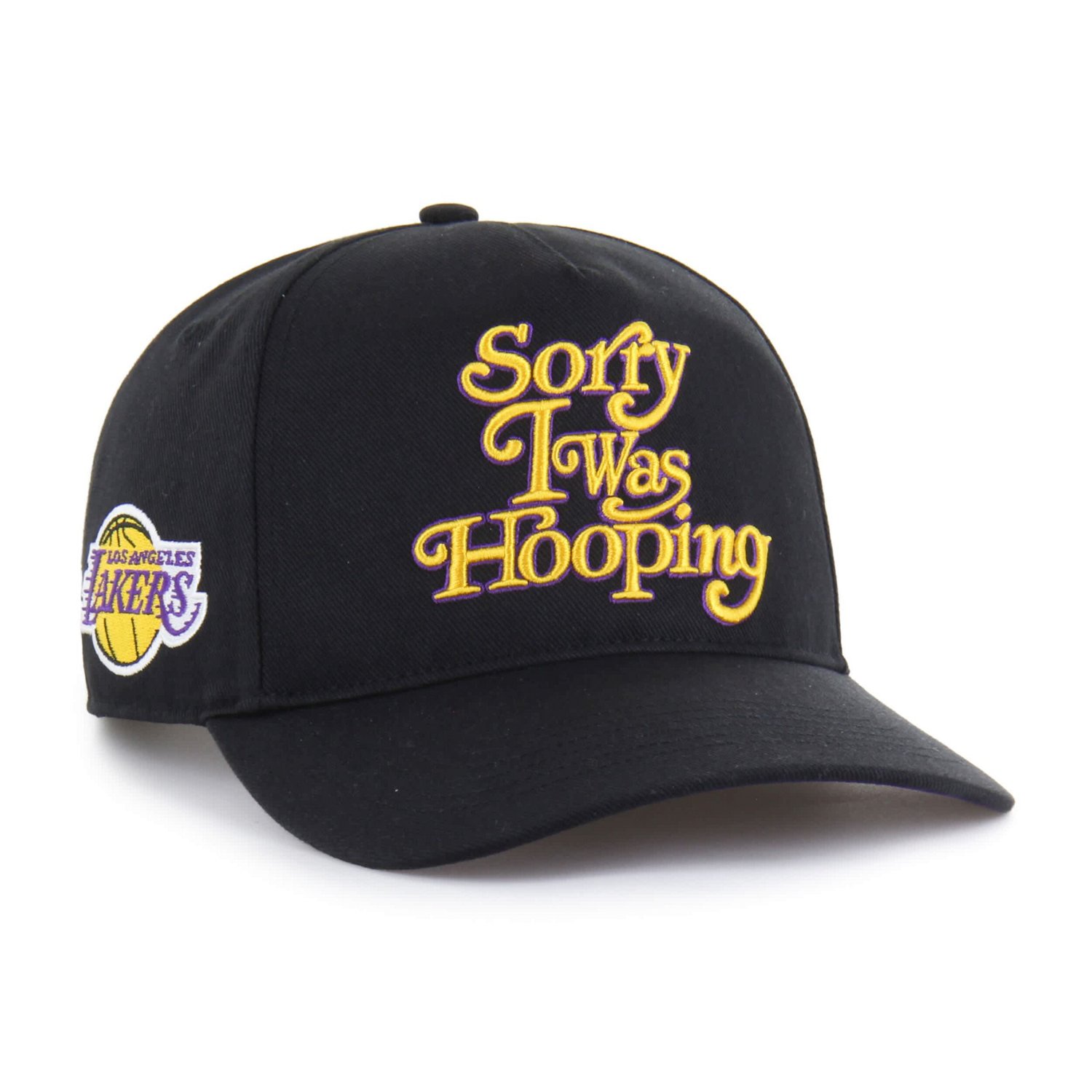 Brand Seen by '47 Los Angeles Lakers Sorry I Was Hooping Hitch Adjustable Hat
