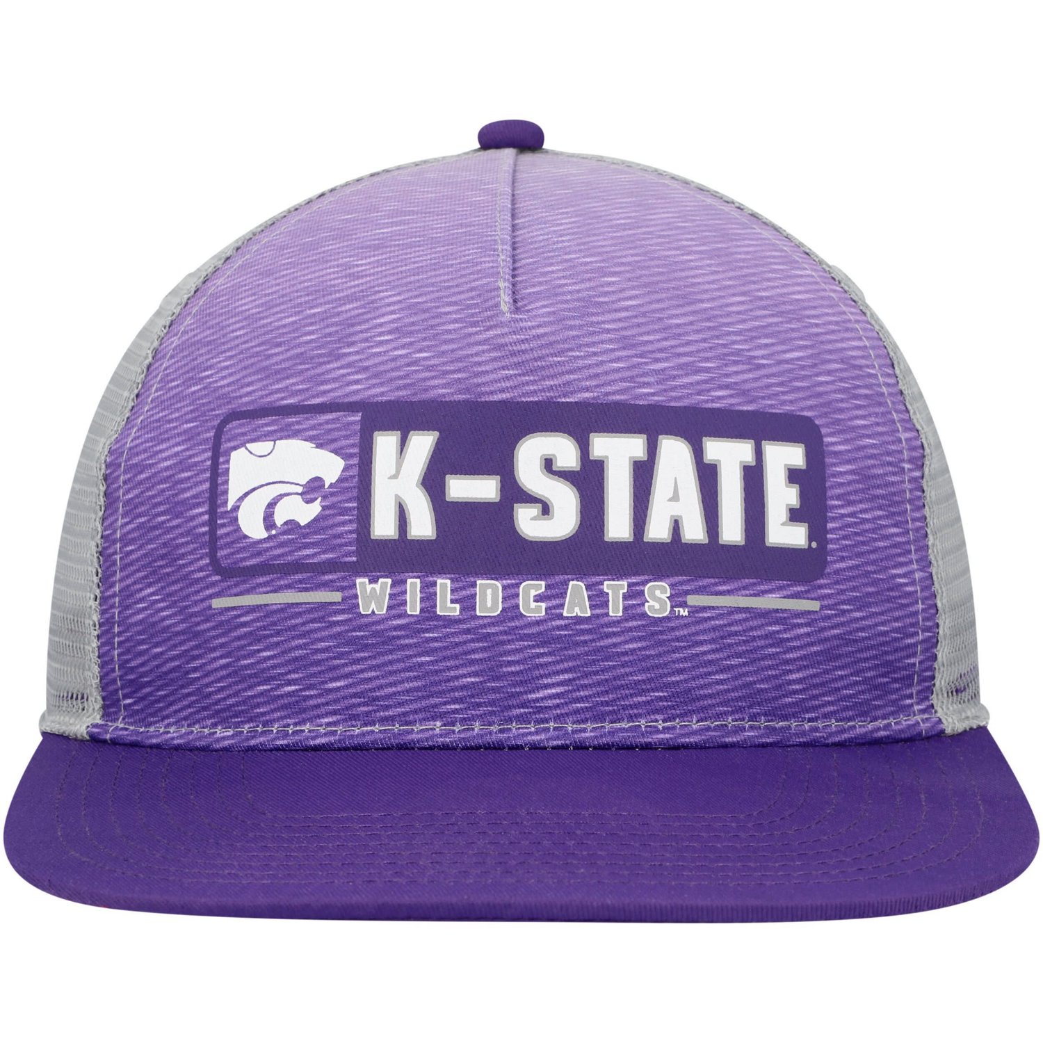 Colosseum Gray Kansas State Wildcats Snapback Hat - view number 2