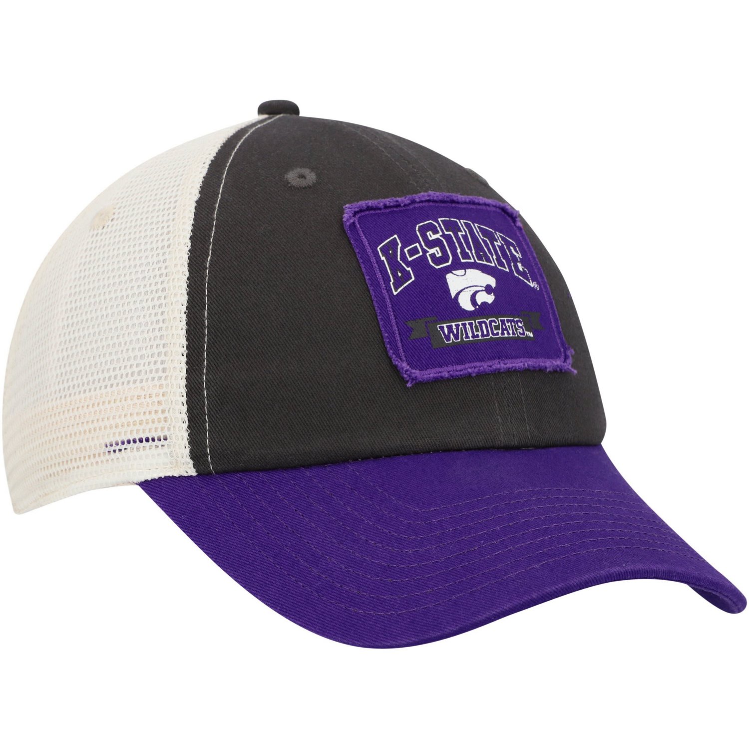 Colosseum Kansas State Wildcats Objection Snapback Hat - view number 3