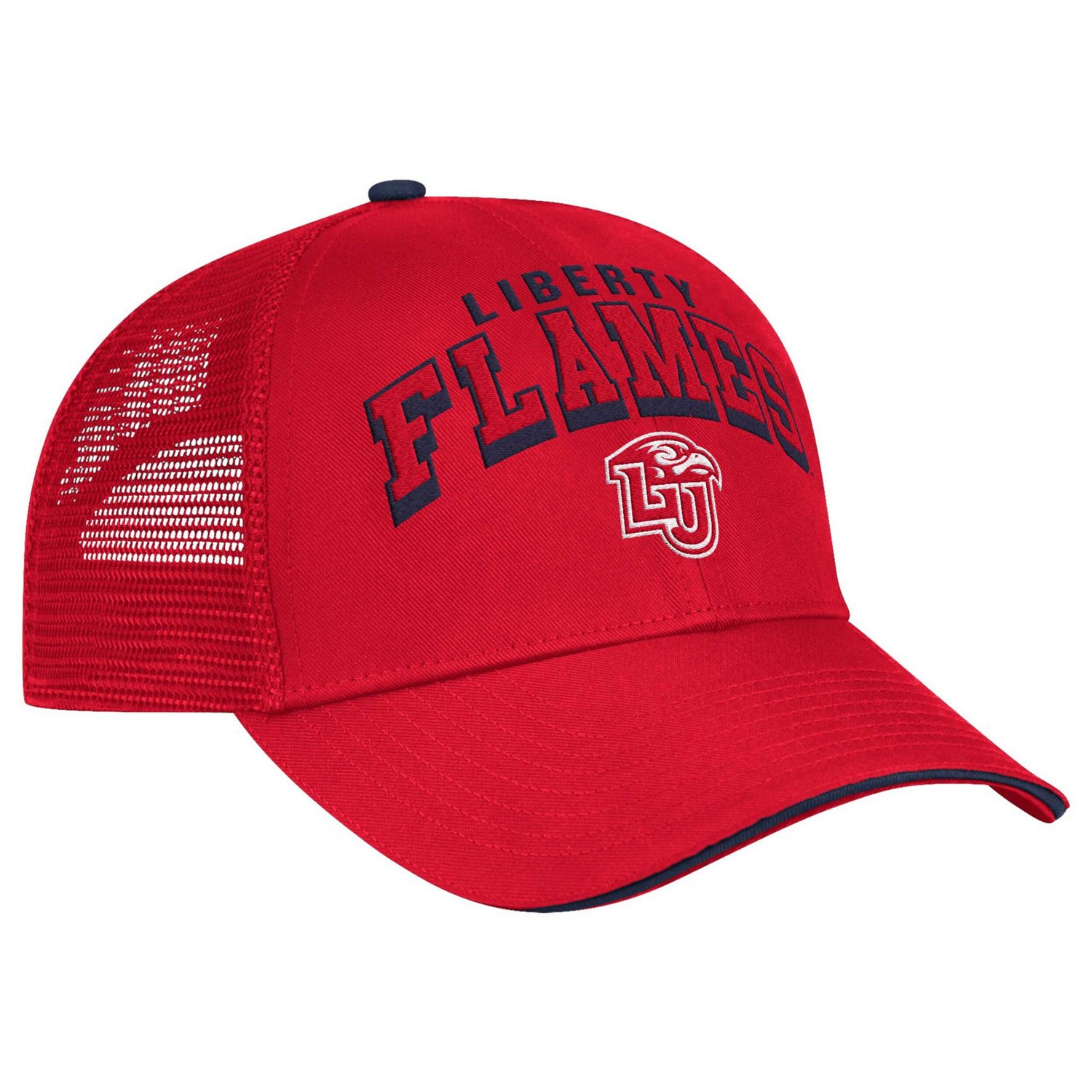 Colosseum Liberty Flames Wyatt Primary Team Trucker Adjustable Hat                                                               - view number 3