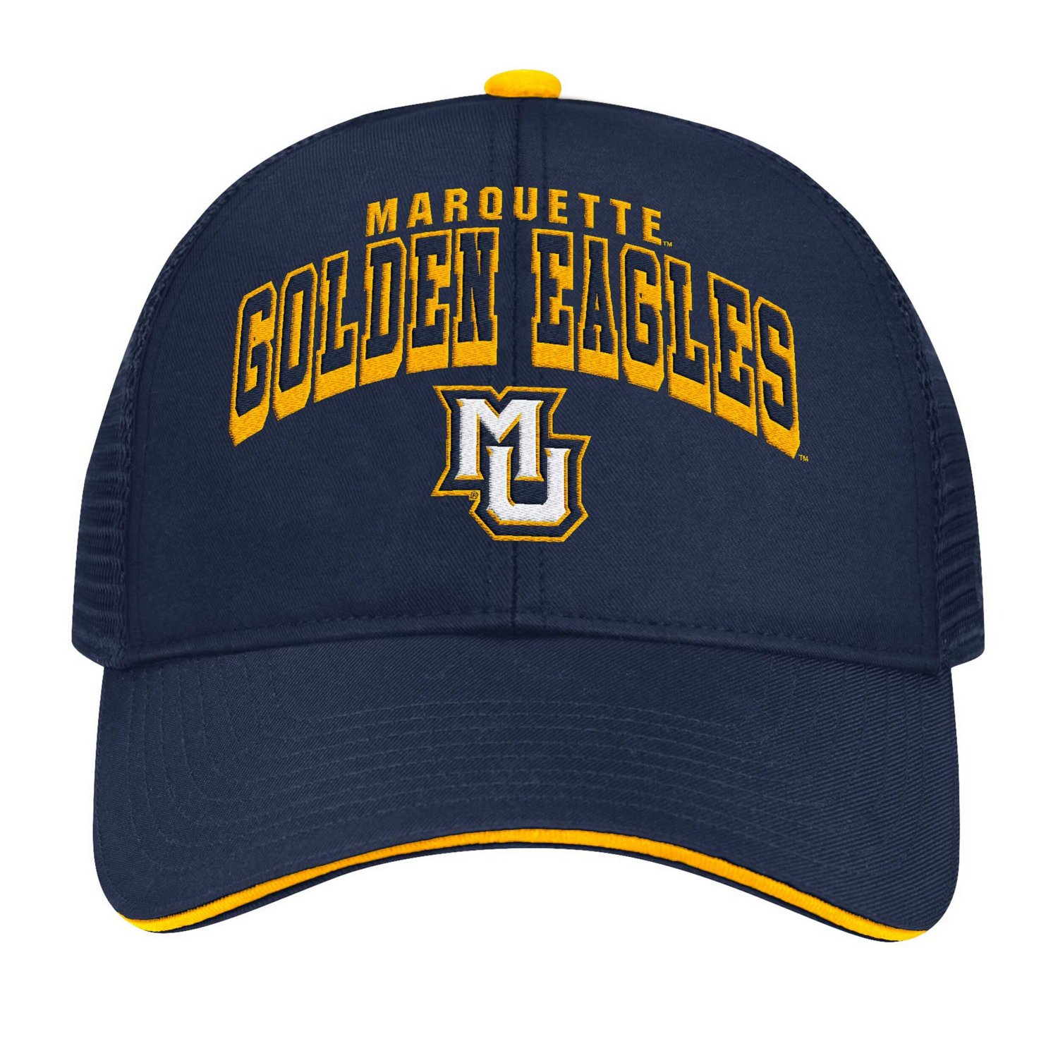 Colosseum Marquette Golden Eagles Wyatt Primary Team Trucker Adjustable Hat                                                      - view number 2