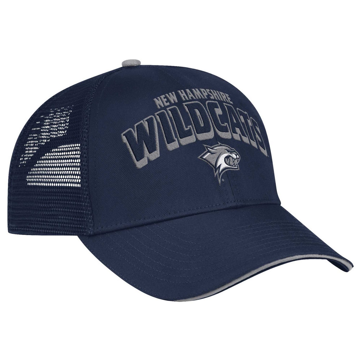 Colosseum New Hampshire Wildcats Wyatt Primary Team Trucker Adjustable Hat                                                       - view number 3