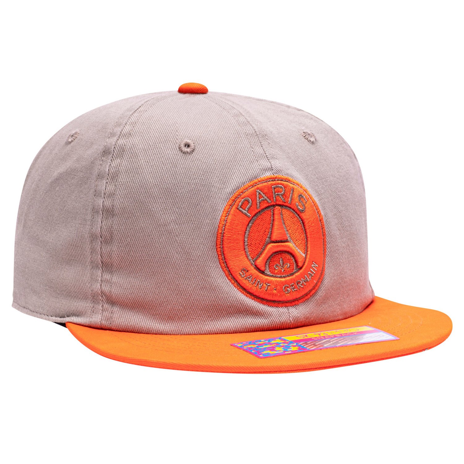 Fan Ink Orange Paris Saint-Germain Wander Snapback Hat - view number 3