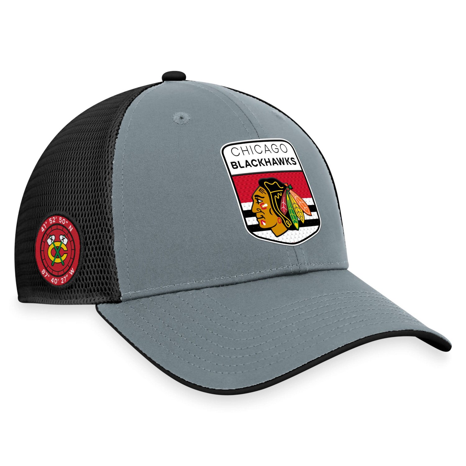 Fanatics / Chicago hawks Authentic Pro Home Ice Trucker Adjustable Hat